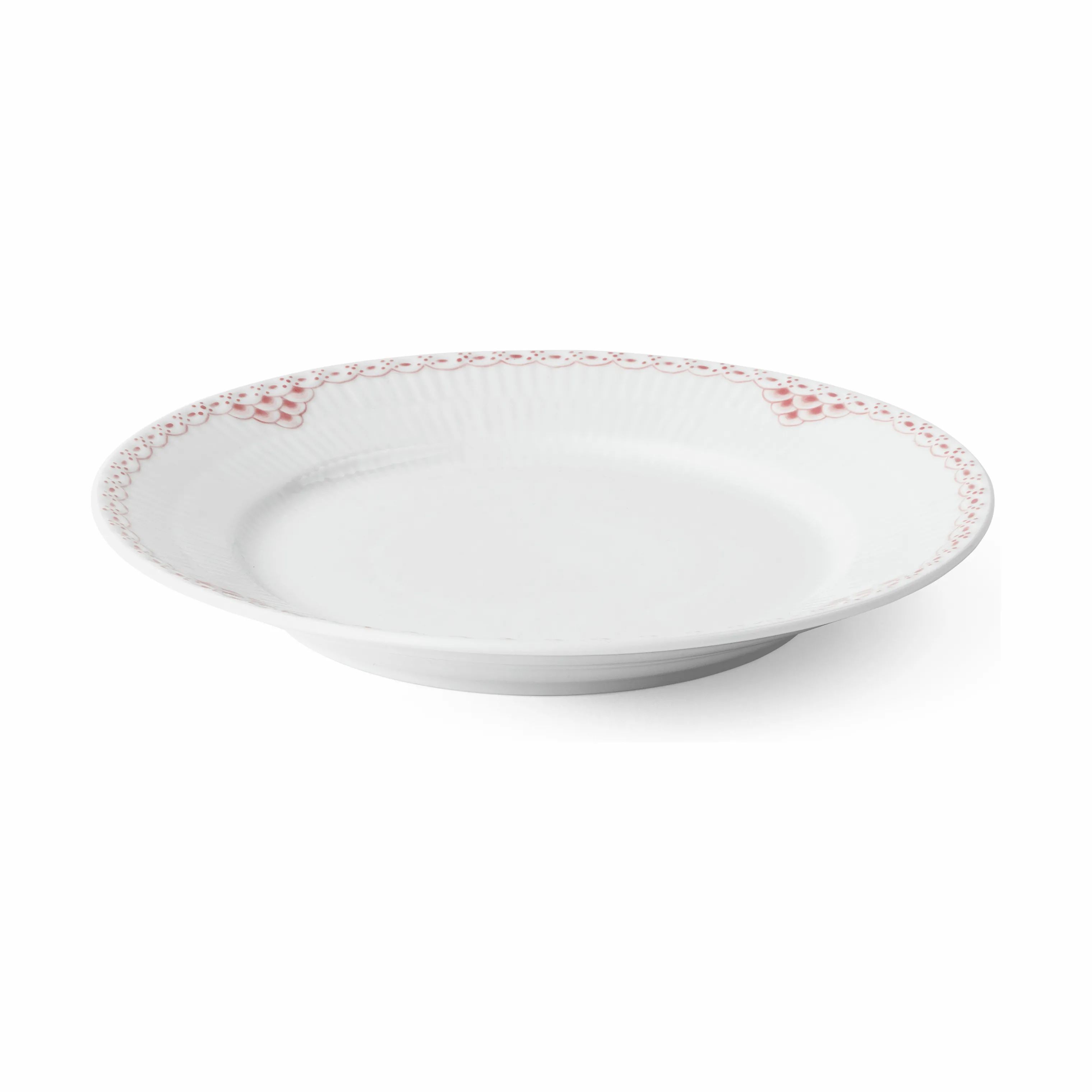 Royal Copenhagen Frokosttallerkener Koral Riflet Blonde Frokosttallerken i Koral/hvid, 4