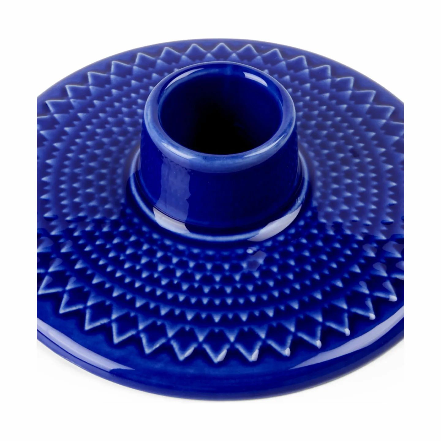 Lyngby Porcelæn Kronelysestage Rhombe Color Kronelysestage i Mørk blå, 2