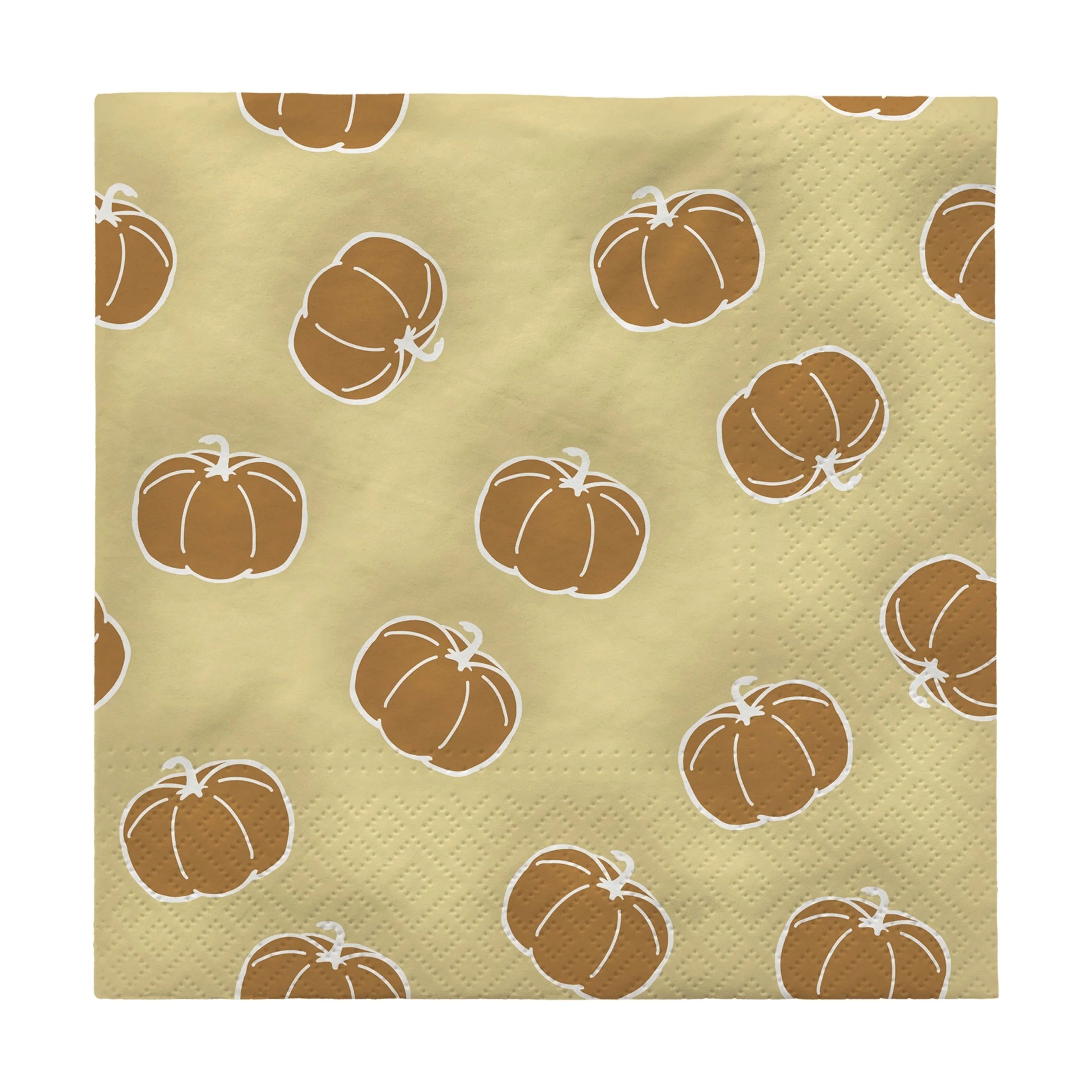Broste Copenhagen Papirservietter Pumpkin Papirservietter - 20 stk. i Beige, 1