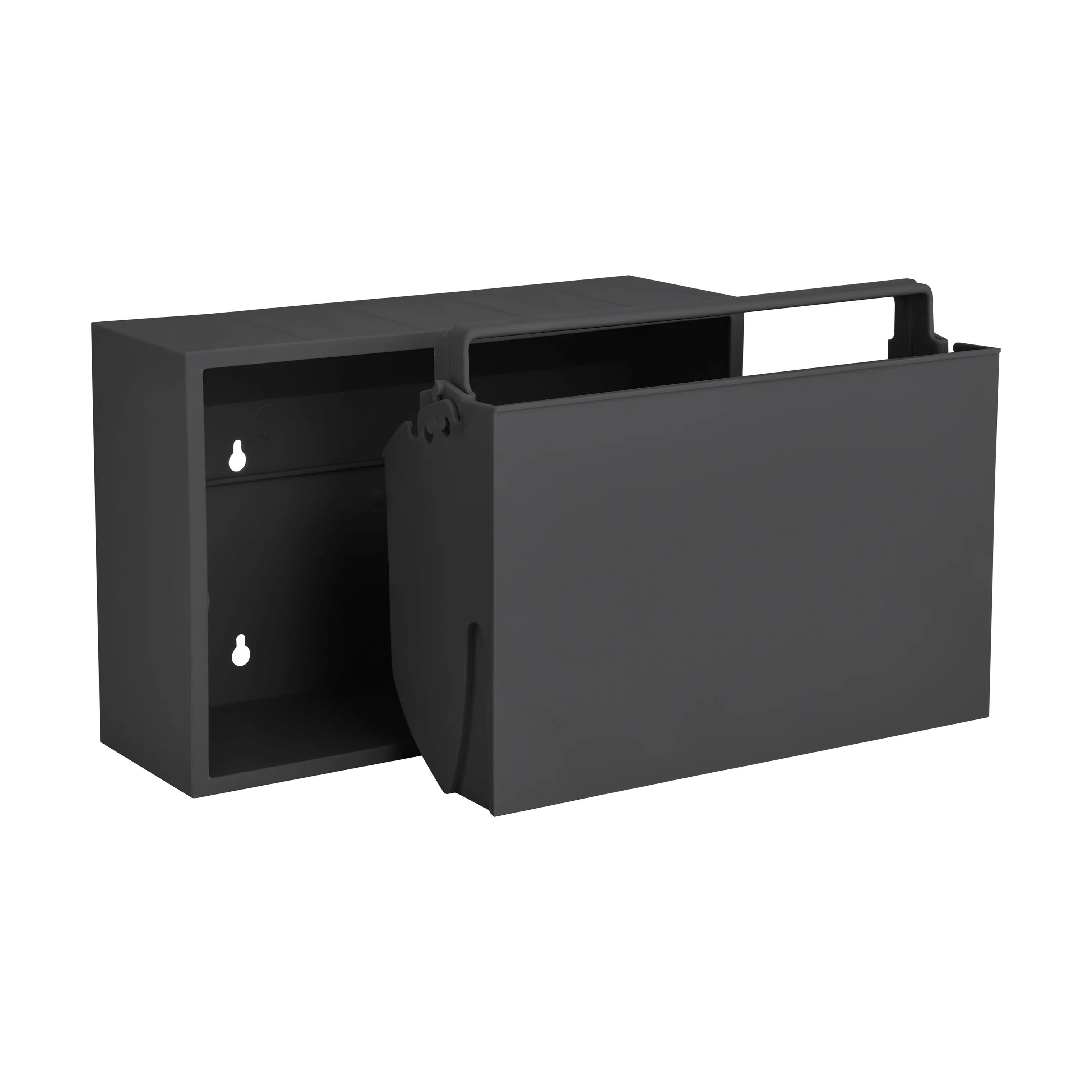 ReCollector Toiletspande Væghængt Toiletspand i Black Raven, 3
