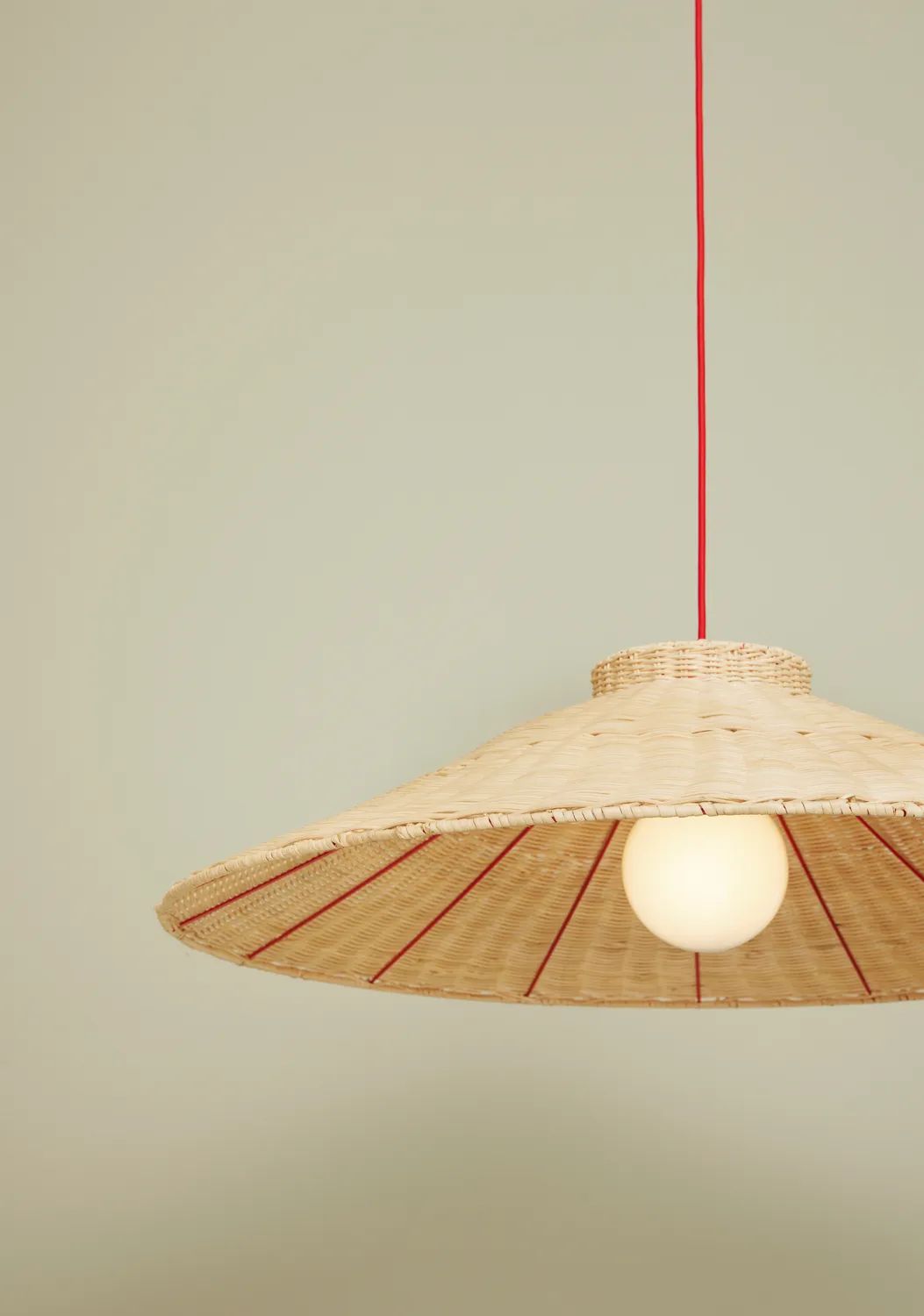 Hübsch Pendler Chand Pendel i Natur/Rød, 4