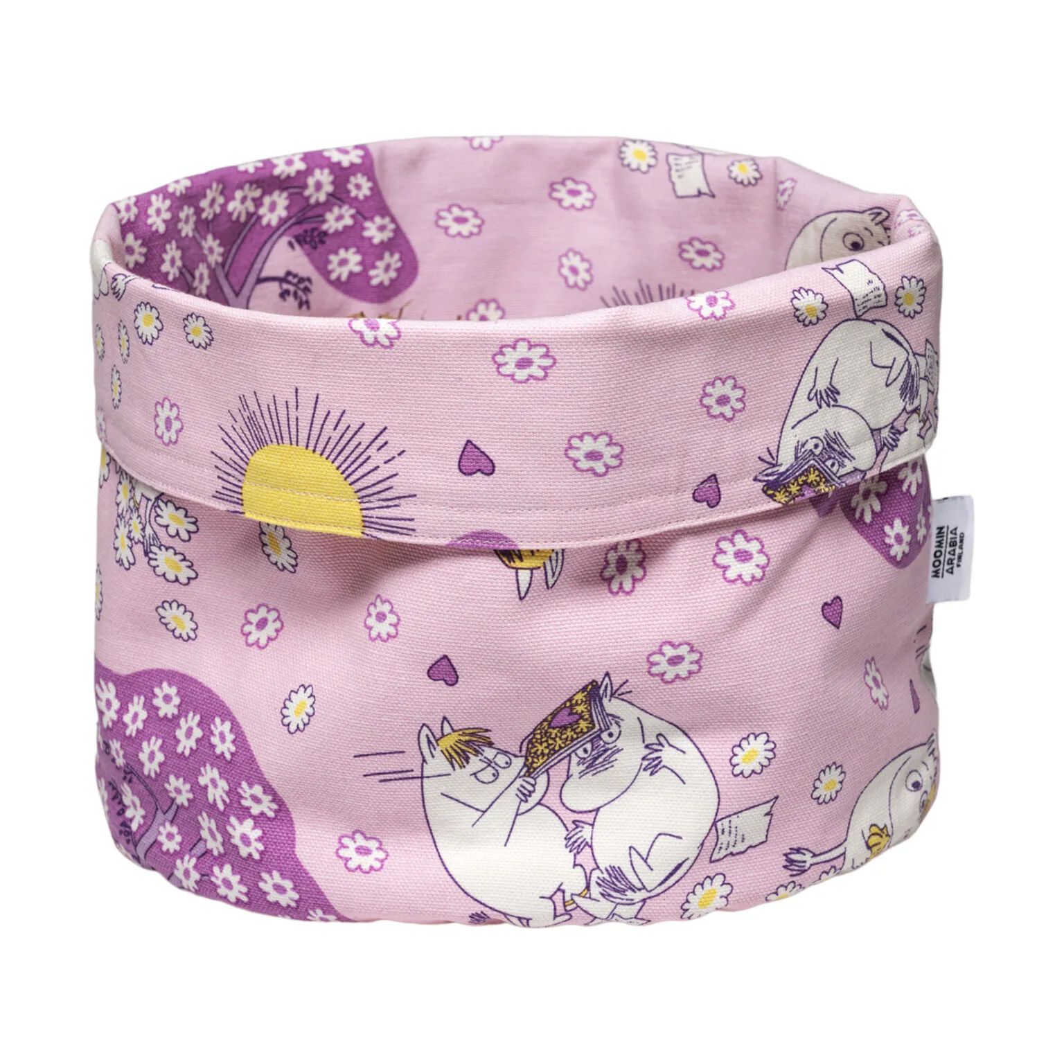 Moomin Arabia Kurve Love Kærlighed Opbevaringskurv i Lyserød, 26 cm, 1