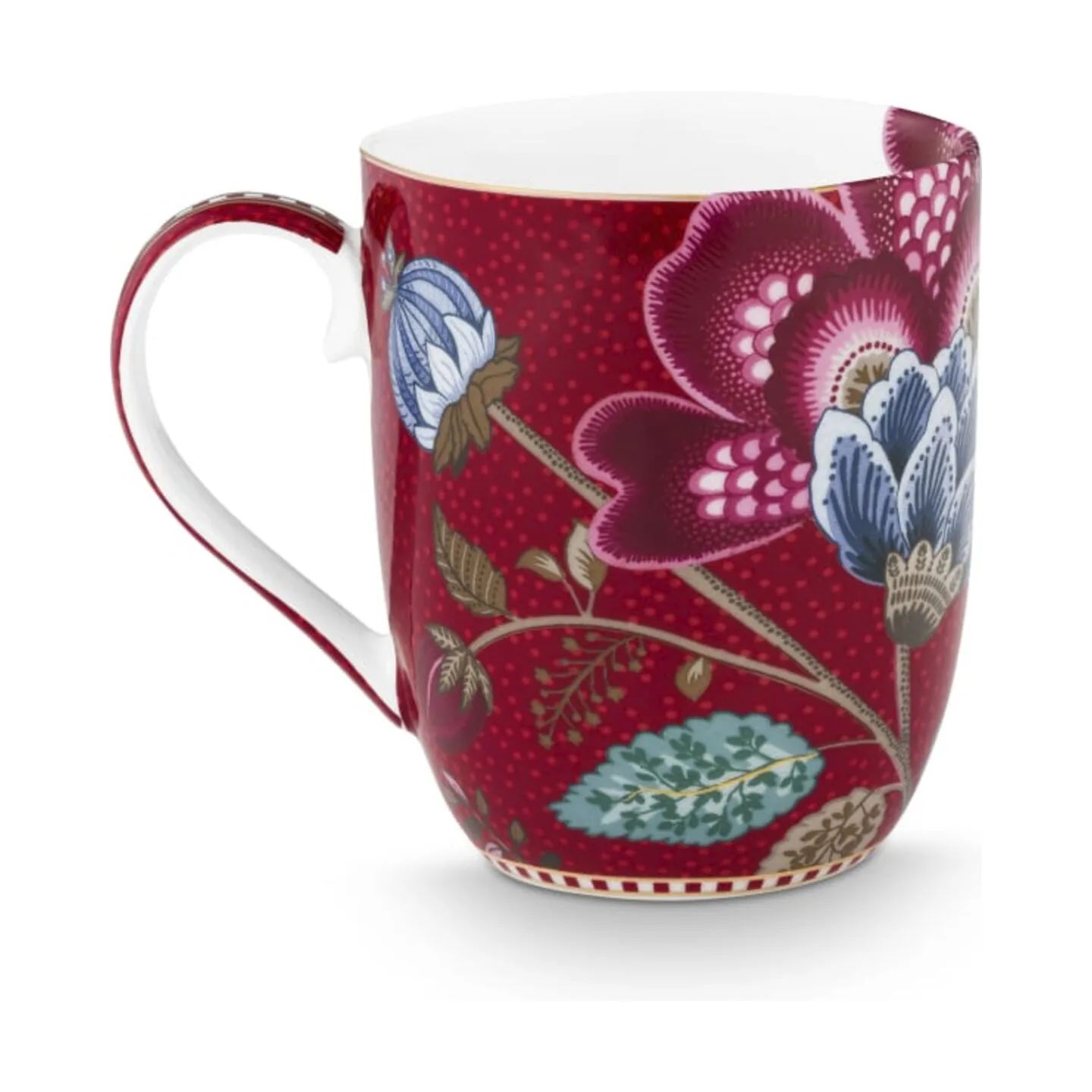 PIP Studio Krus og kopper med hank Blooming Tales Krus - 2 stk. i Rød, 200 ml, 5