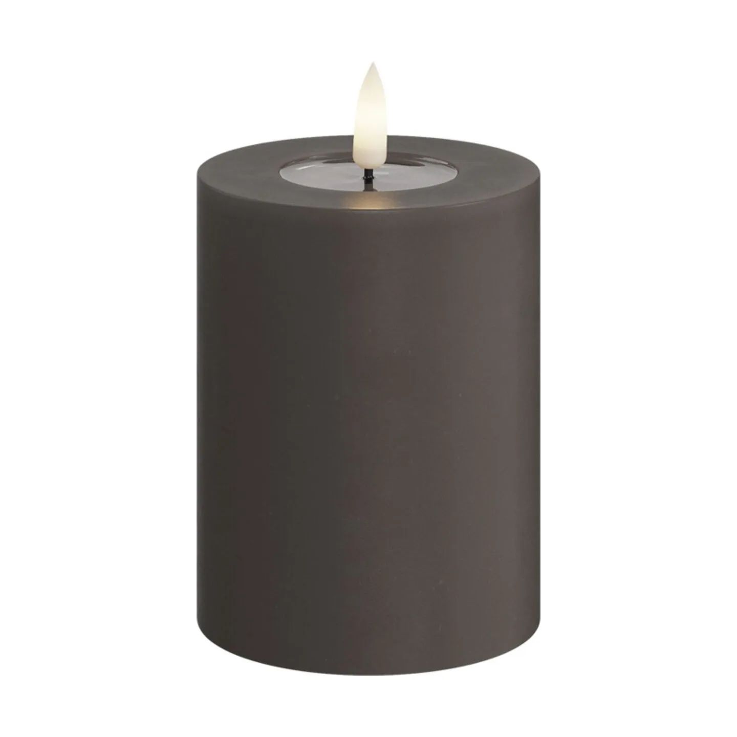 Deluxe Homeart LED-lys Real Flame LED Bloklys i Jord, 10 cm, 1