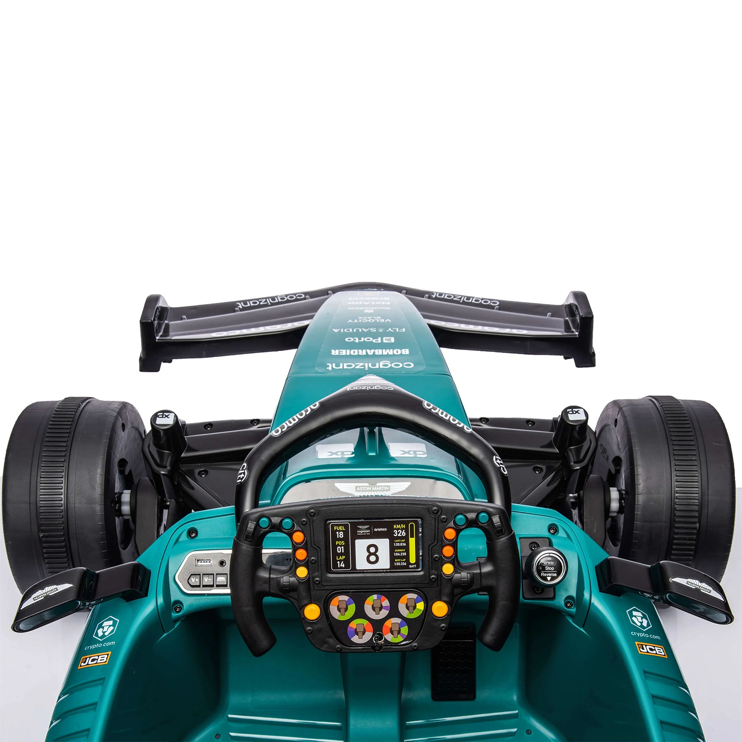 NORDIC PLAY Speed El-biler til børn Elektrisk Bil - Formel 1 Aston Martin i Mørkelilla, 2