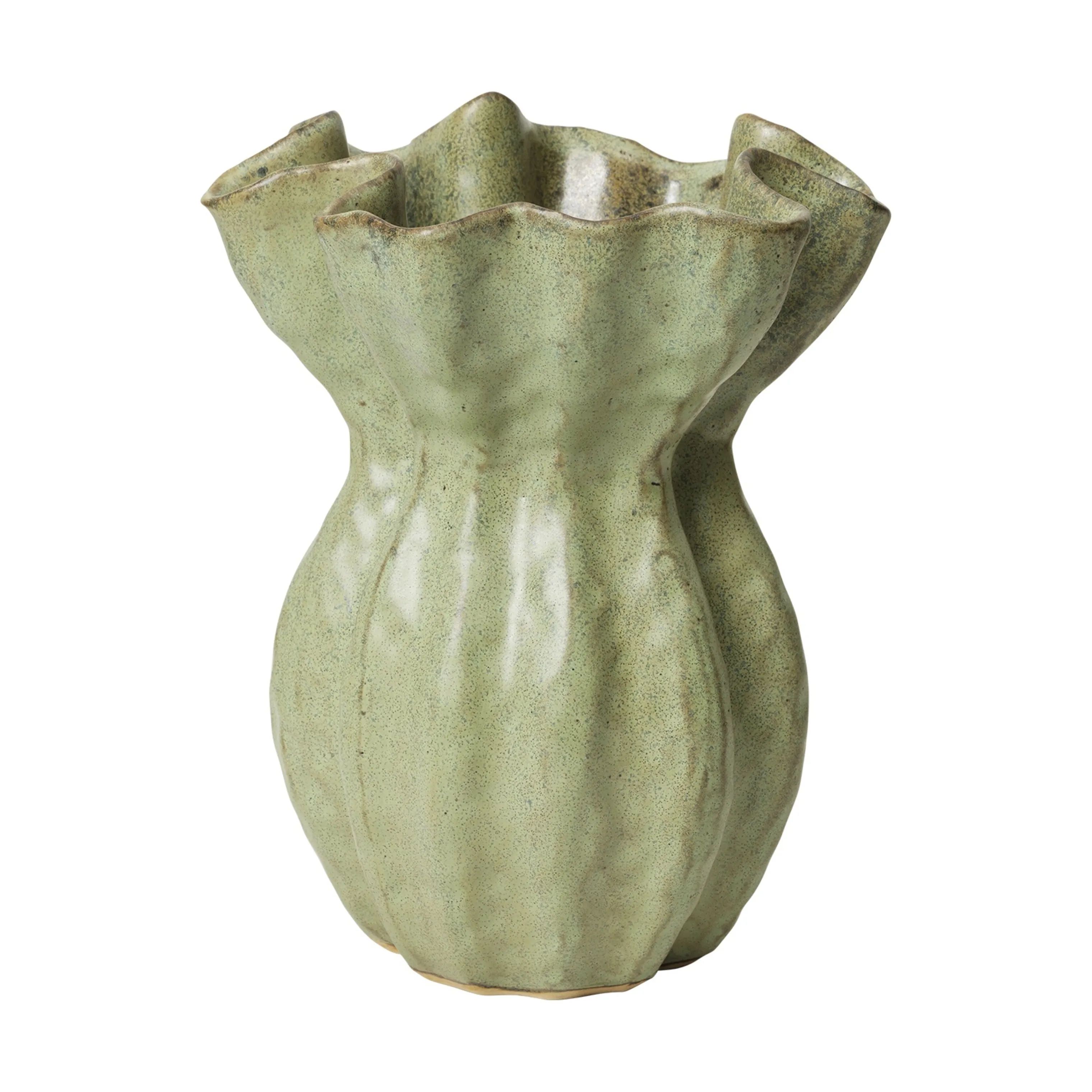 Broste Copenhagen Vaser Cori Vase i Grøn, 24 cm, 1