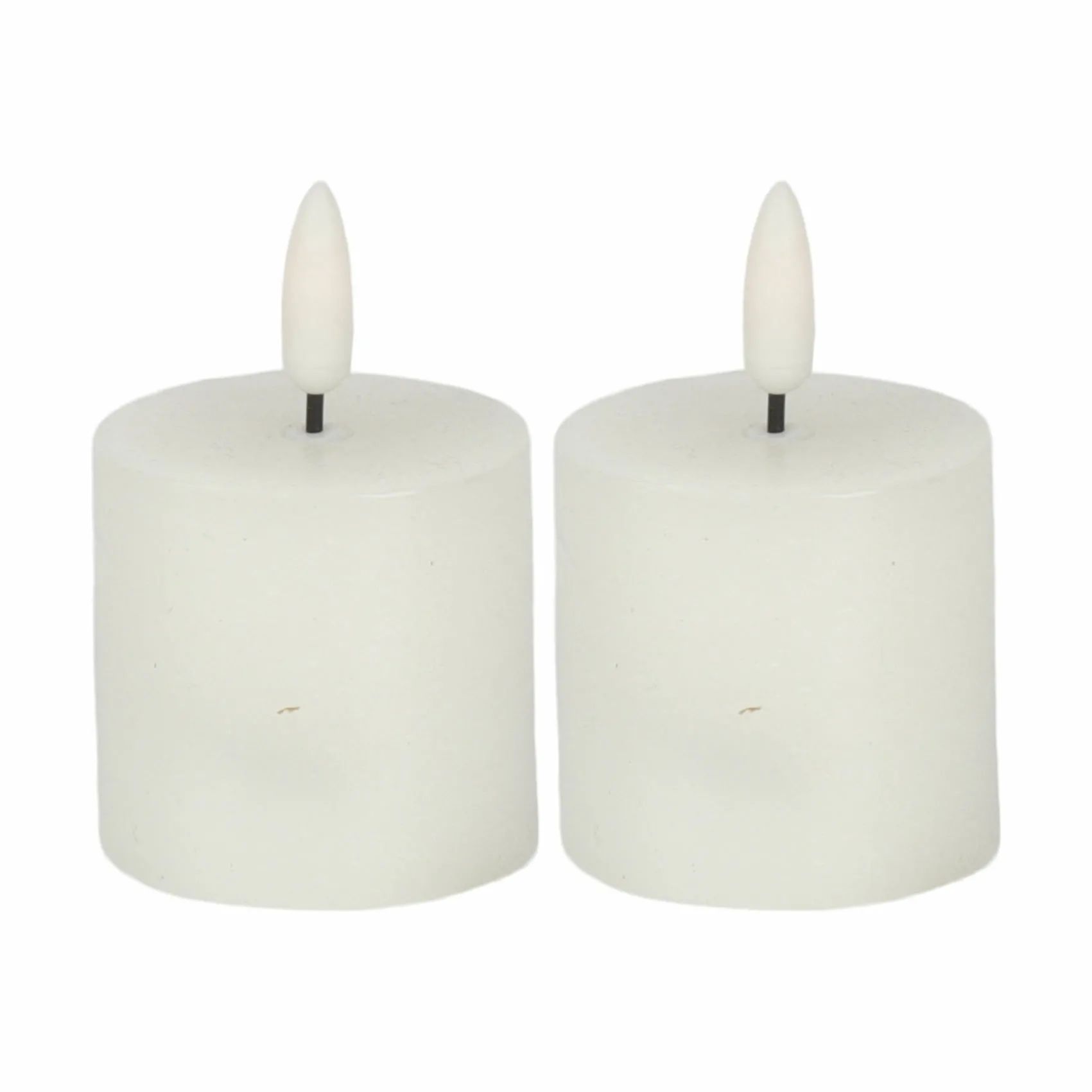 CASA Living LED-lys LED Fyrfadslys - 2 stk. i Hvid, 2 stk., 1