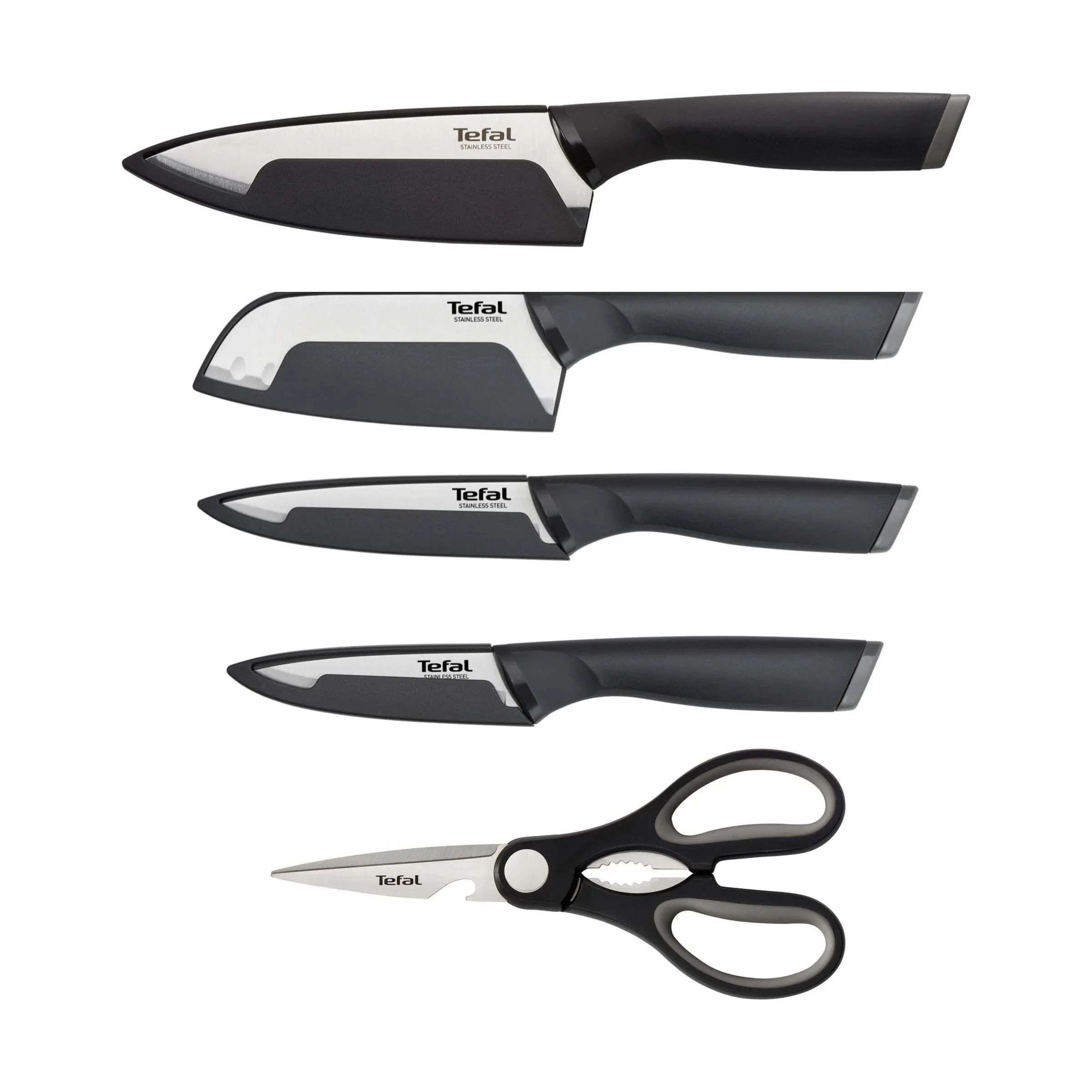 Tefal Knivsæt Comfort Knivsæt - 5 dele i sort, 1