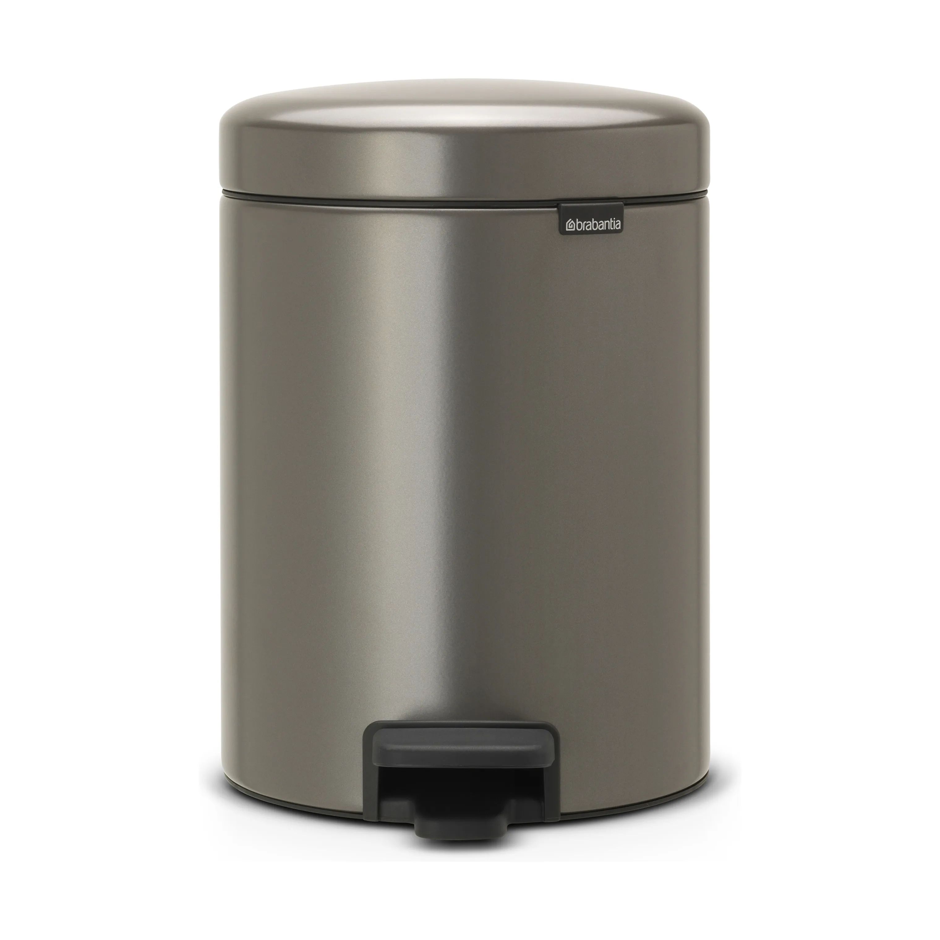 Brabantia Toiletspande NewIcon Pedalspand i Platinum, 5 L, 1