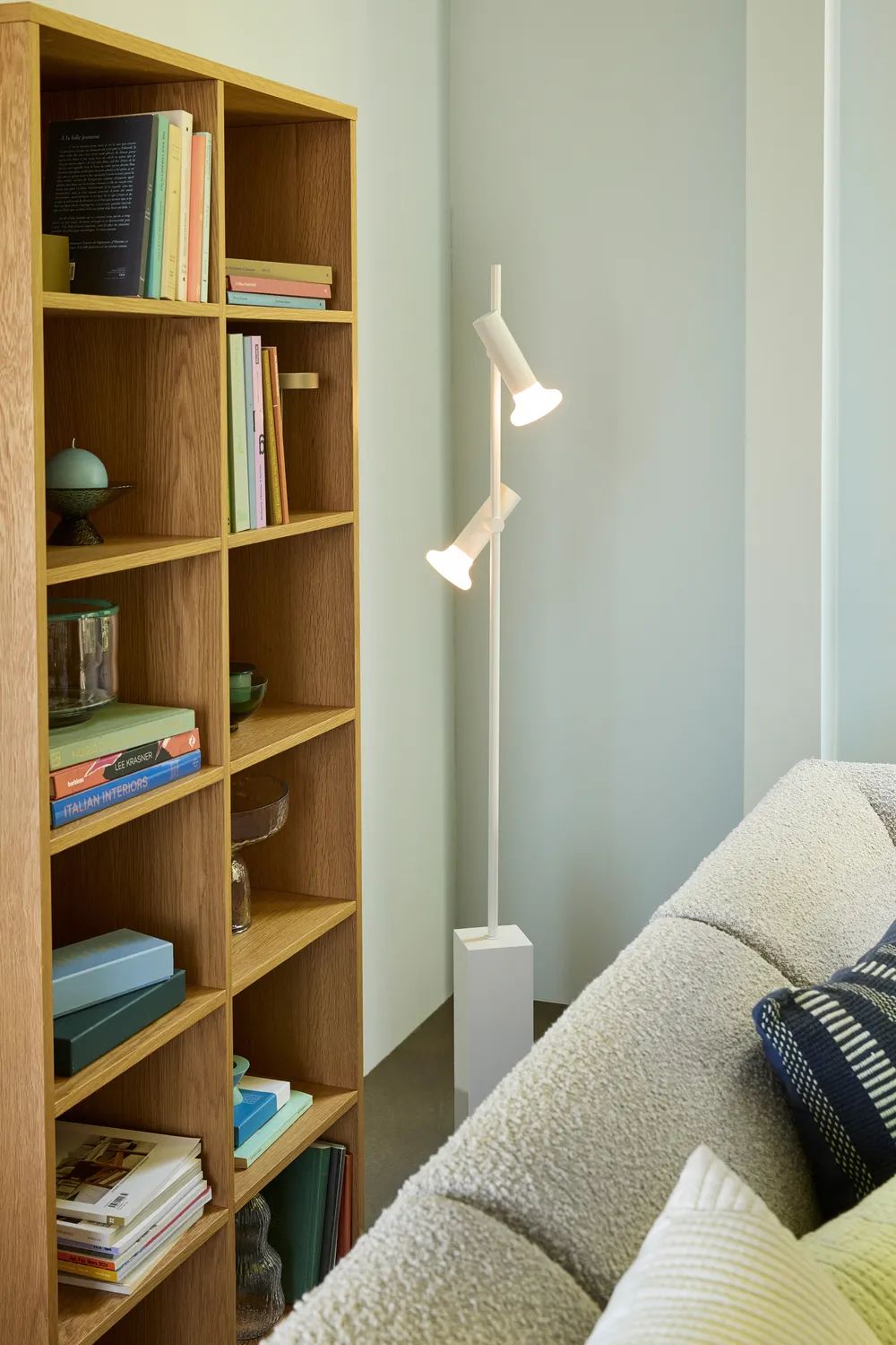 Hübsch Gulvlamper Set Gulvlampe i Lysegrå, 3