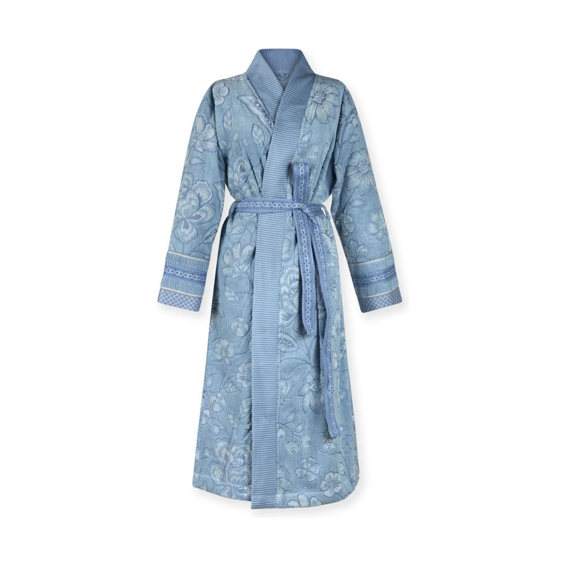 PIP Studio Morgenkåber Jasmin Jacquard Badekåbe i Light Blue, Str. XL, 1