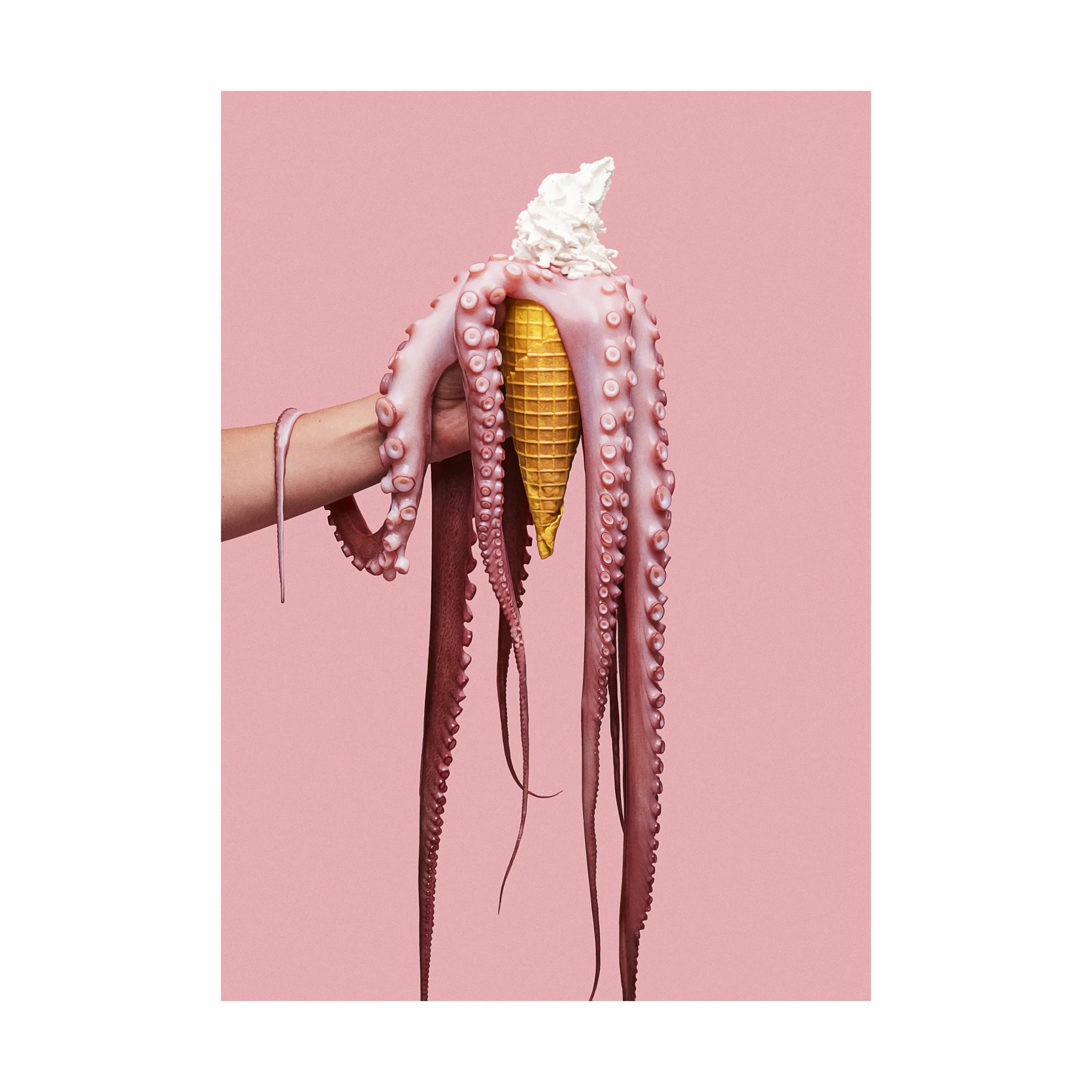 Poster&Frame Plakater plakat - Octopus ice cream i B50 x L70 cm, 1