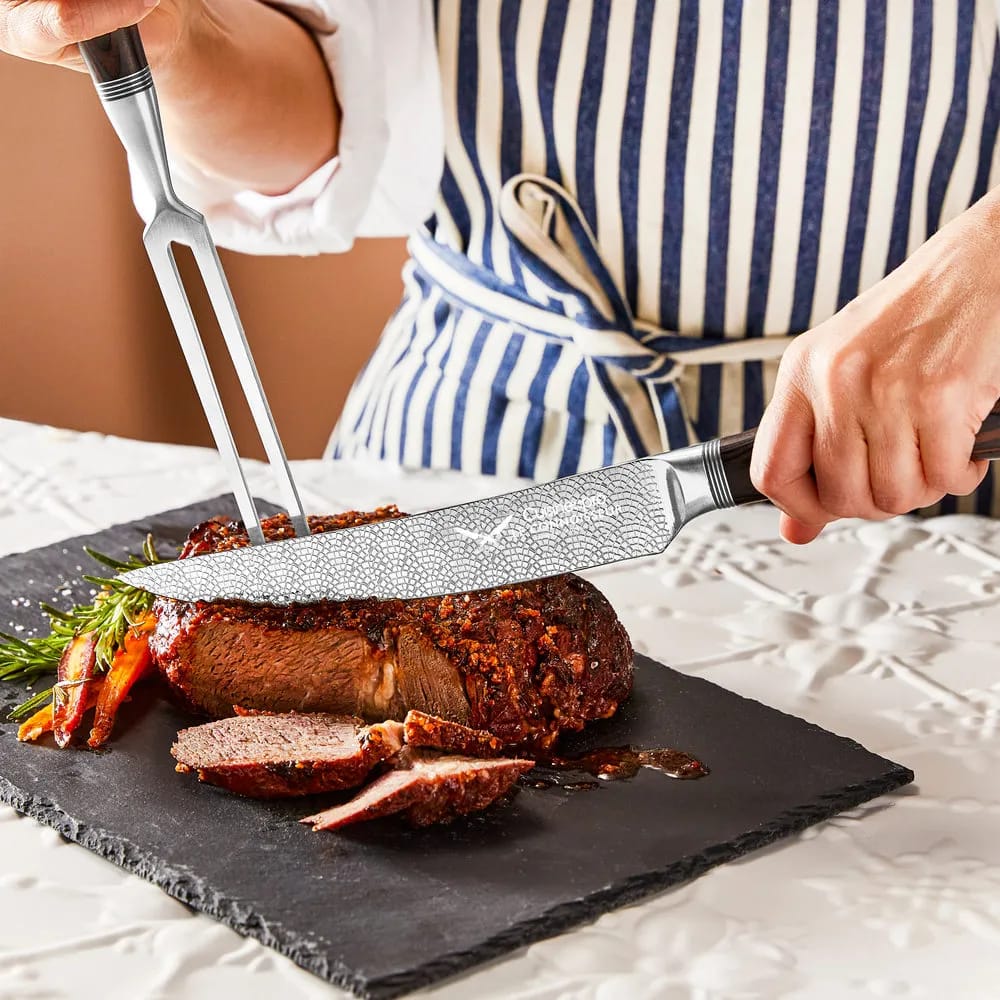 THE CUSTOM CHEF™ Forskærerknive og sæt Cuisine::pro Le Connoisseur Udskæringssæt - 2 dele i Brun, 4