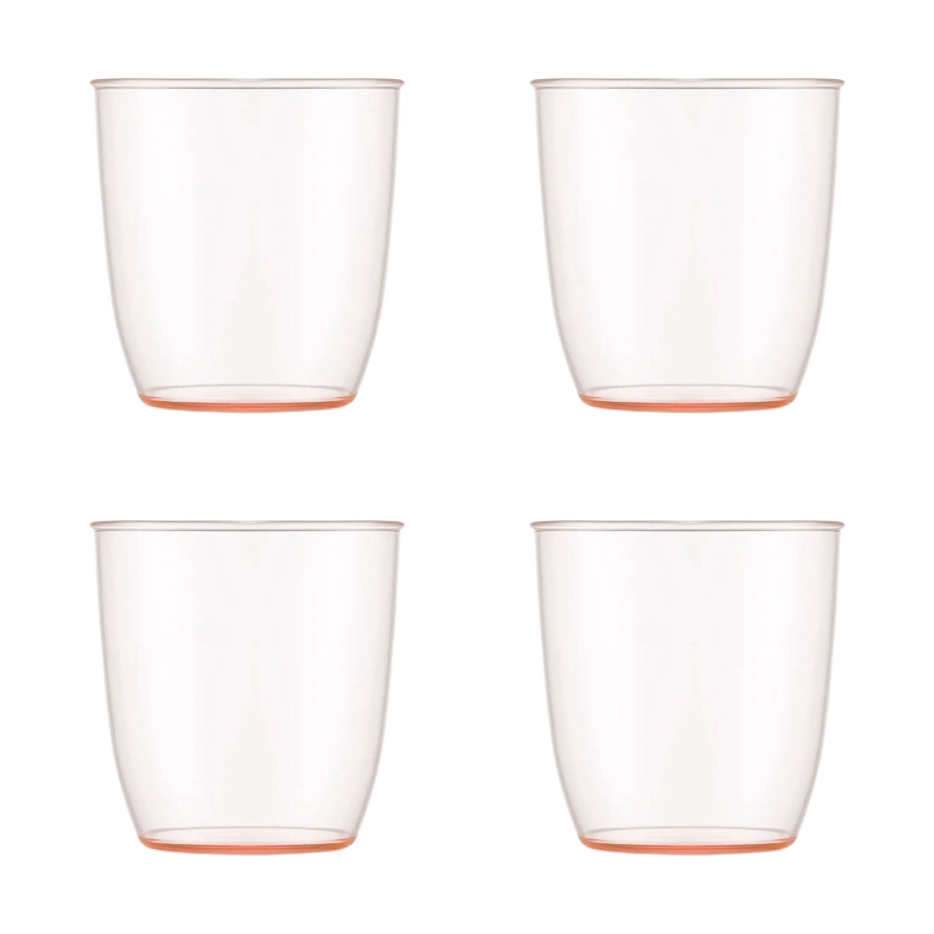 Bodum Vandglas Kvadrant Vandglas - 4 stk. i Klar/robust, 35 cl, 1