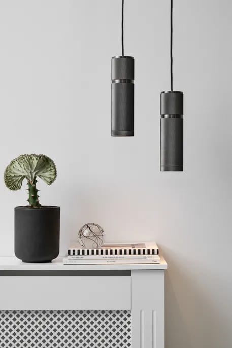 Halo Design Pendler Halo The Pendant Cylinder Pendel i Gun black, 2