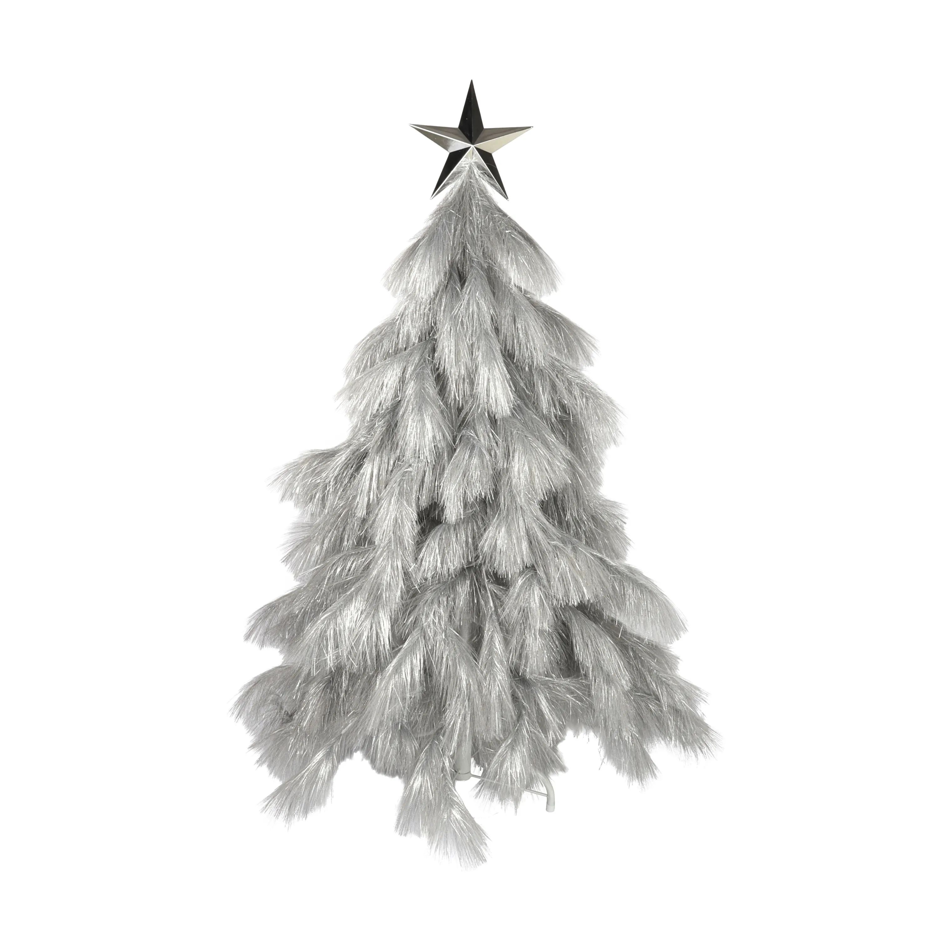 Casa Christmas Juletræer Pampas Juletræ i Lysegrå, H125 x Ø70 cm, 1