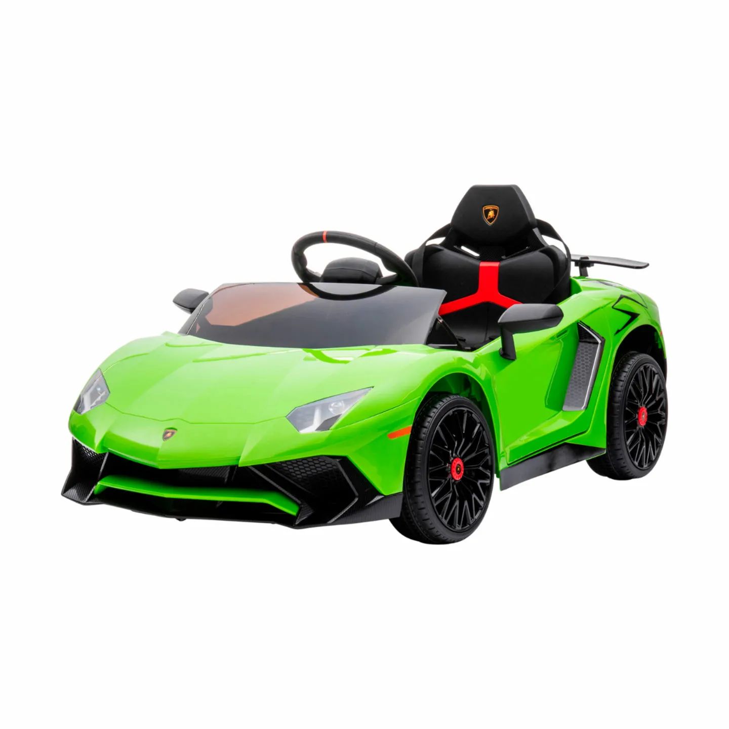 NORDIC PLAY Speed El-biler til børn Elektrisk Bil -  Lamborghini Aventador SV i grøn, 1