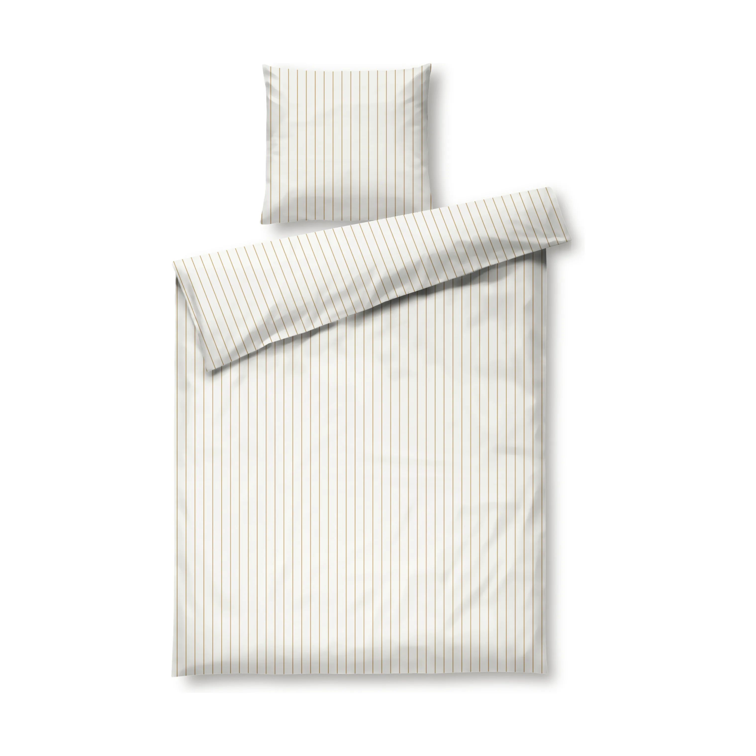 Juna Sengetøj Softly Sengetøj i Off-White/Karamel, B140 x L220 cm, 1