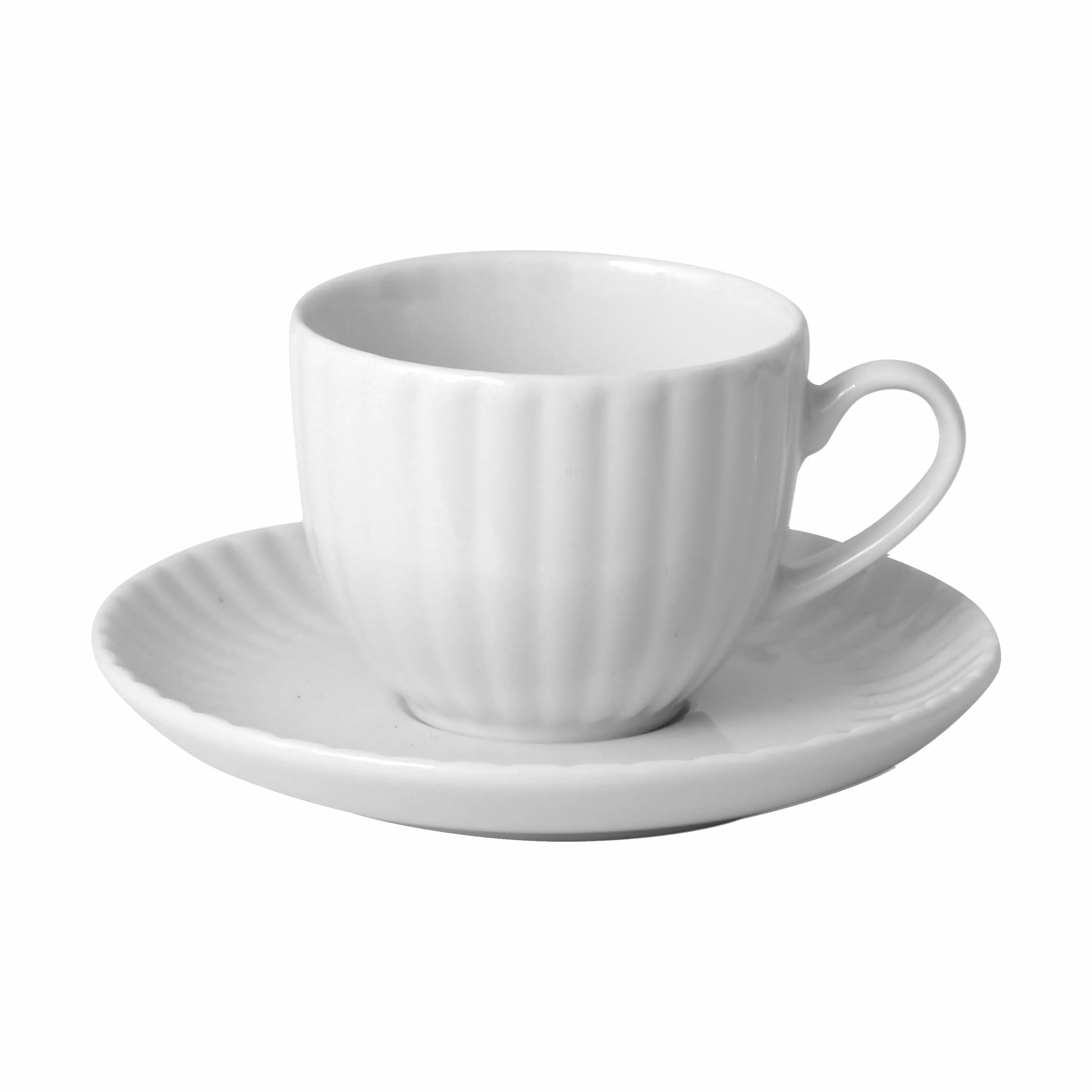 CASA Living Espressokopper Daisy Espressokop m. underkop i Hvid, 10 cl, 1