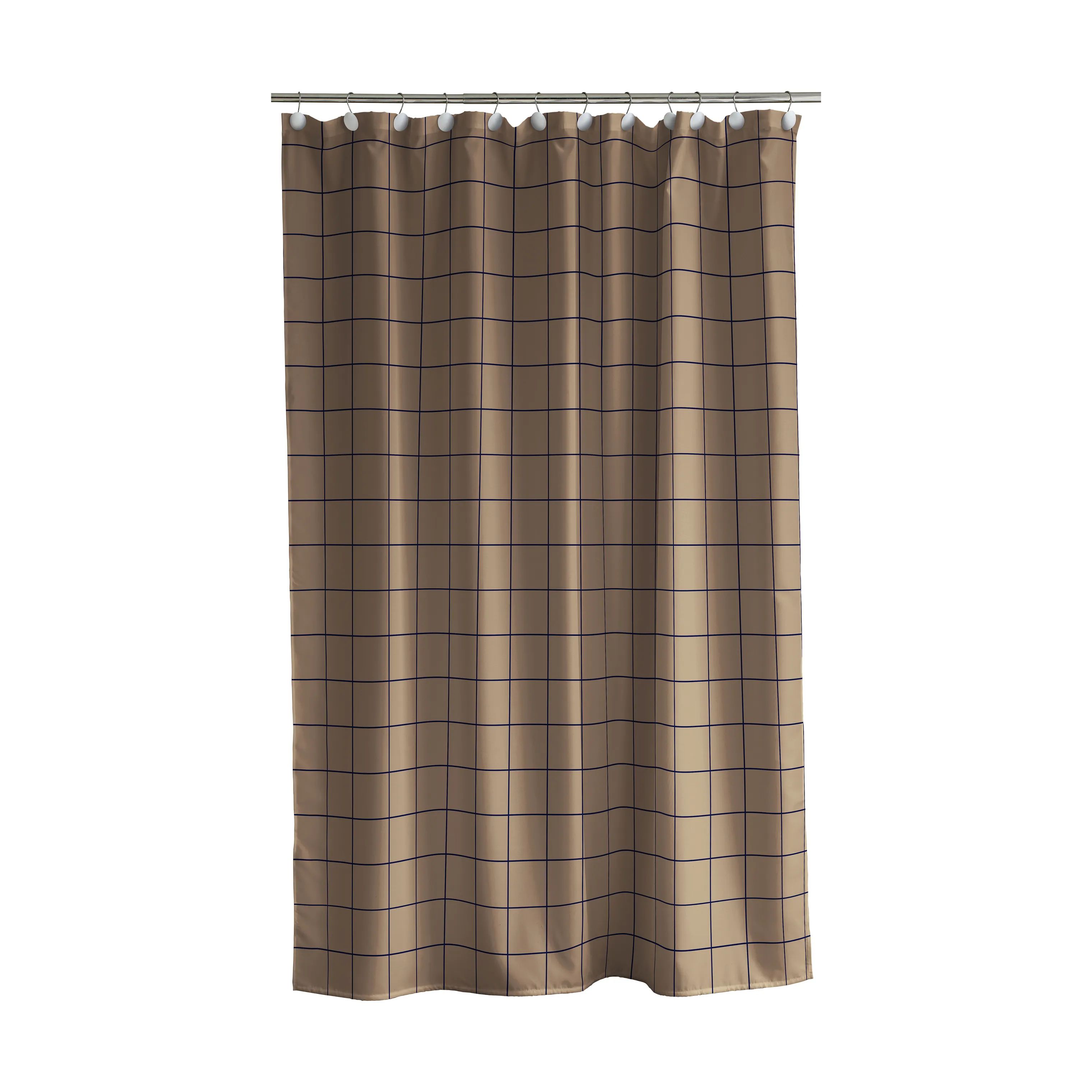 Södahl Badeforhæng Vista Badeforhæng i Warm Taupe, 200 cm, 1