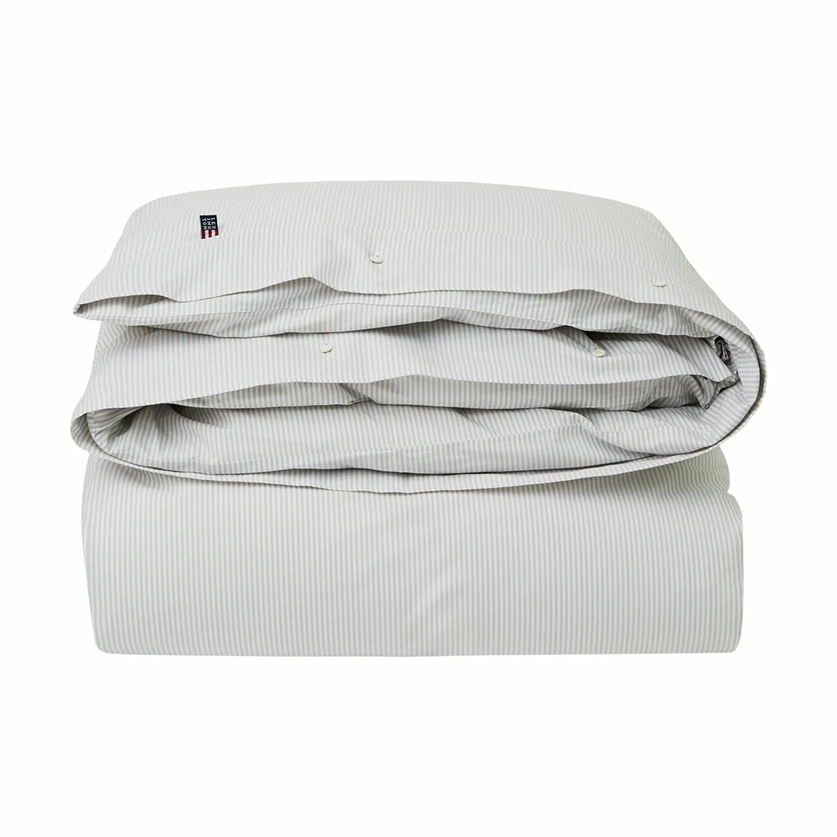 Lexington Sengetøj Icons Pin Point Dynebetræk i Beige/White, B140 x L220 cm, 1