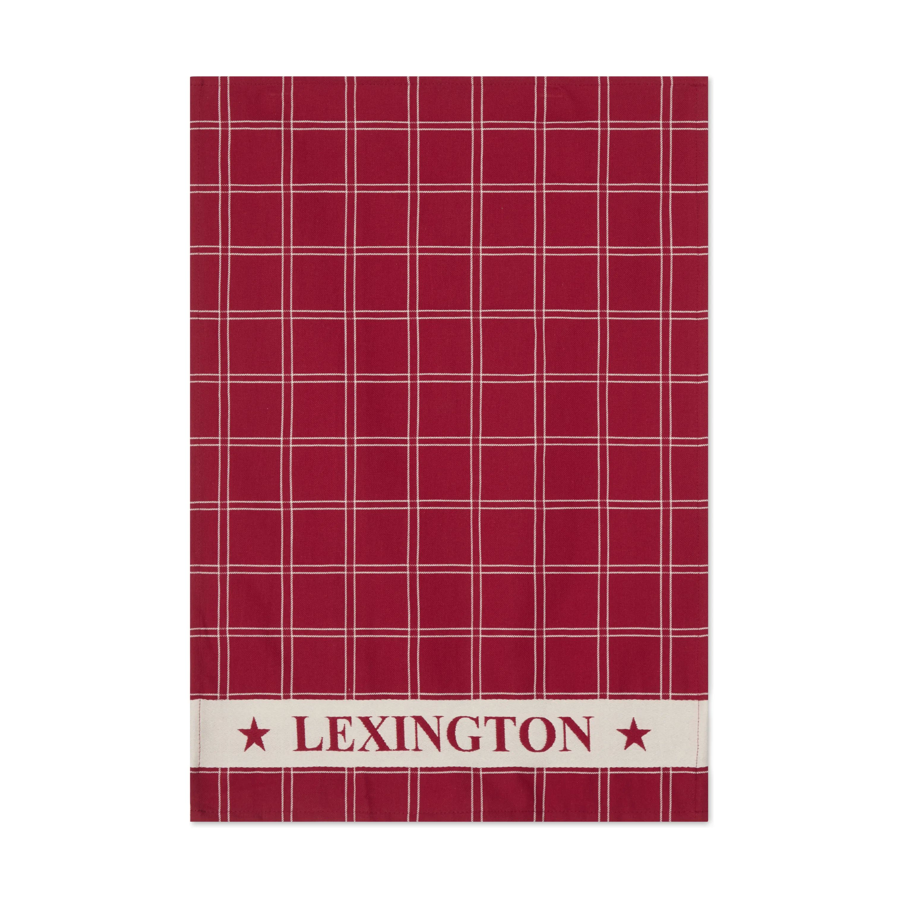 Lexington Viskestykker Viskestykke - 2 stk. i Rød/hvid, 6