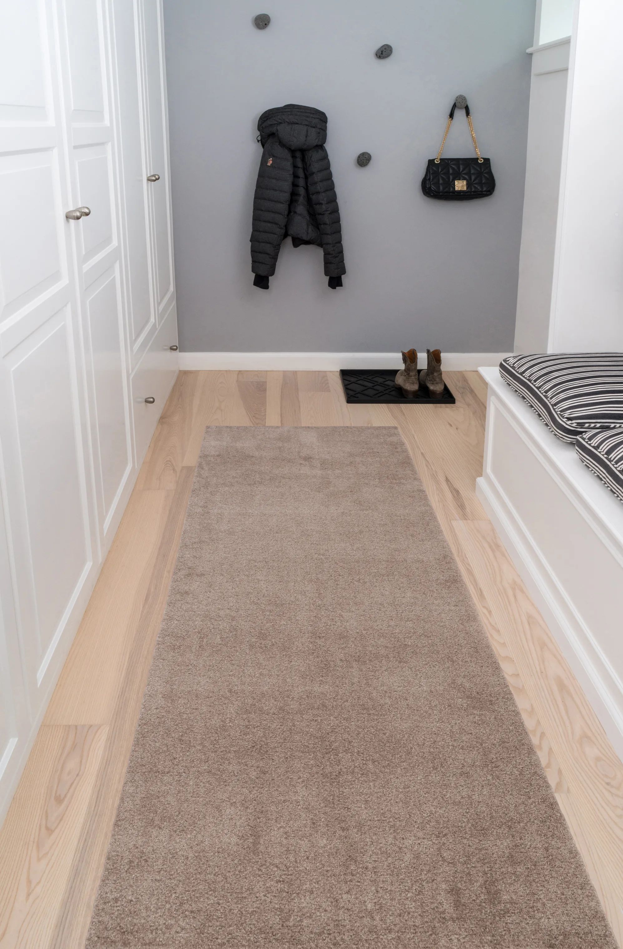 Tica Copenhagen Gulvtæpper Uni Color Gulvtæppe i Beige/sand , B90 x L200 cm, 4