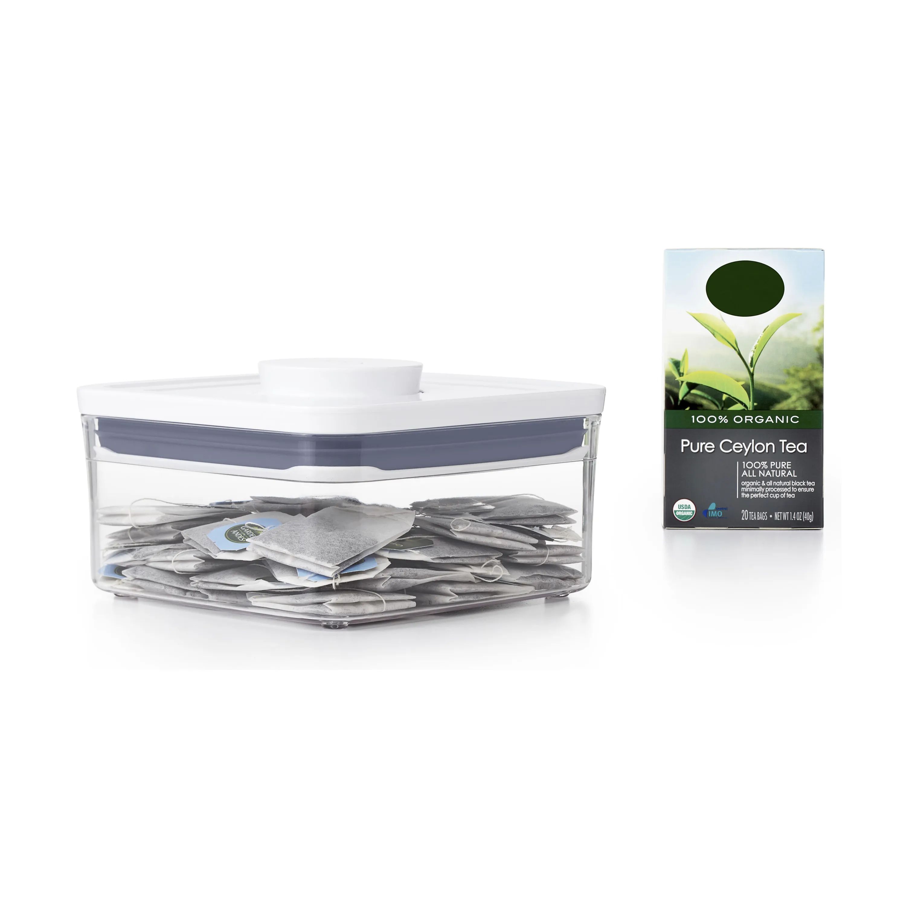 OXO Opbevaringsbokse POP Opbevaringsboks i Transparent / hvid, H8,5 cm x 1 L, 3
