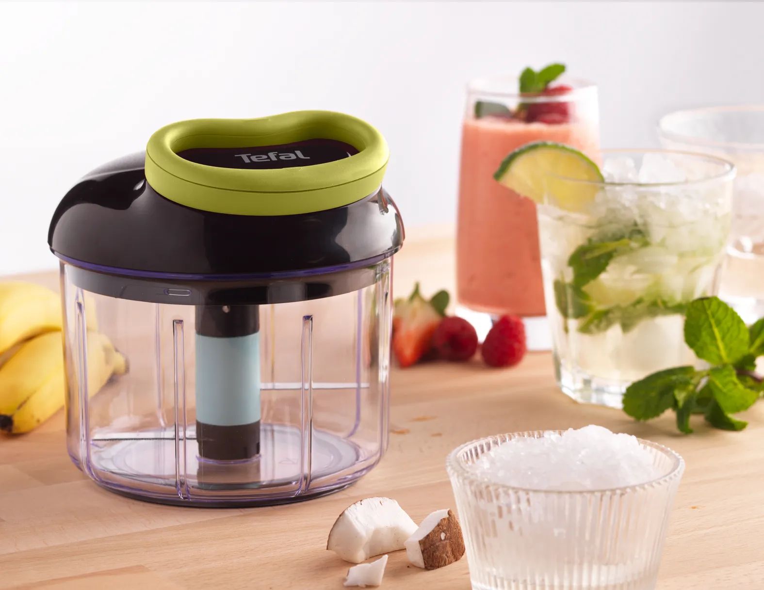 Tefal Minihakkere 5 second chopper Minihakker i Klar / Sort / Grøn, 2