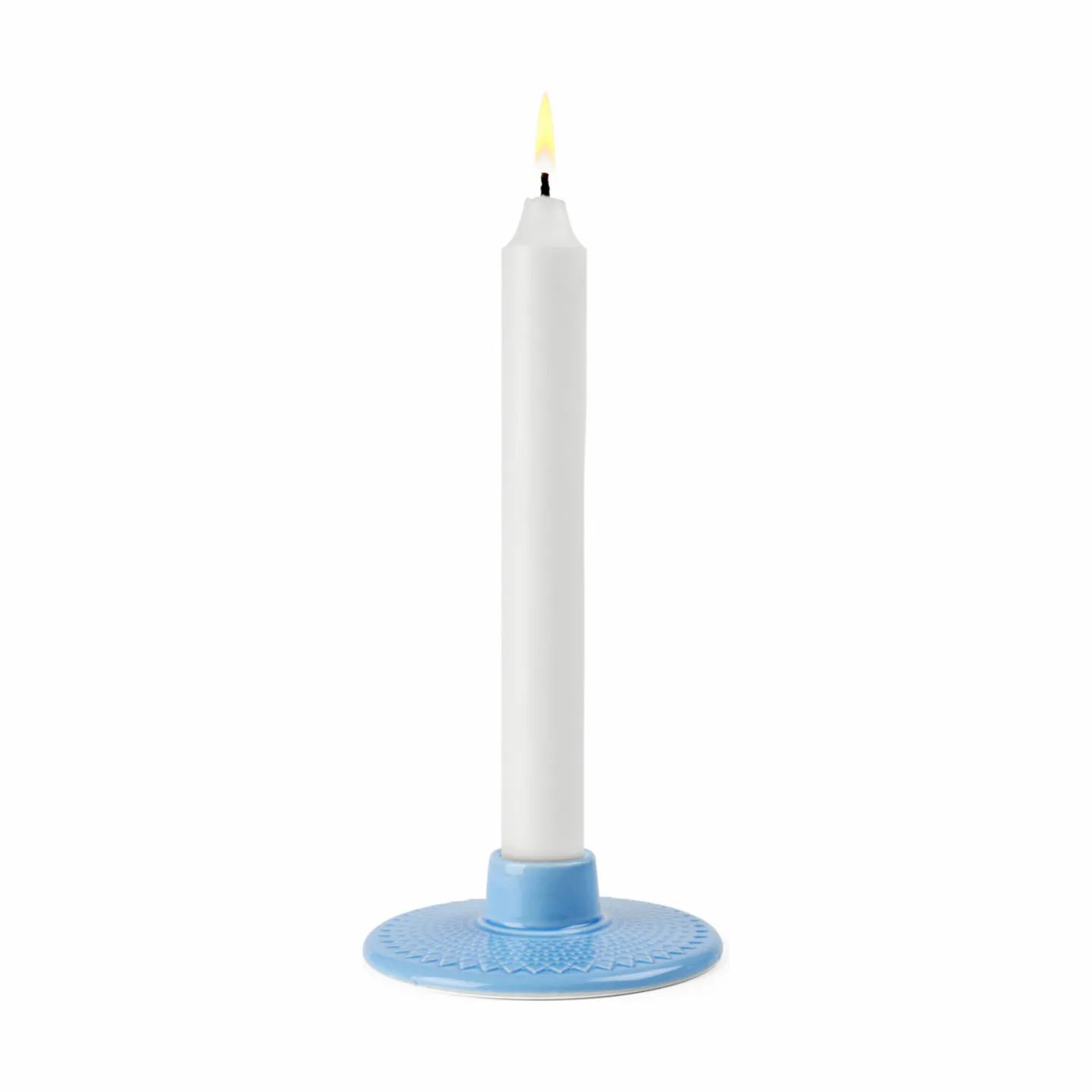 Lyngby Porcelæn Kronelysestage Rhombe Color Kronelysestage i Lyseblå, 1
