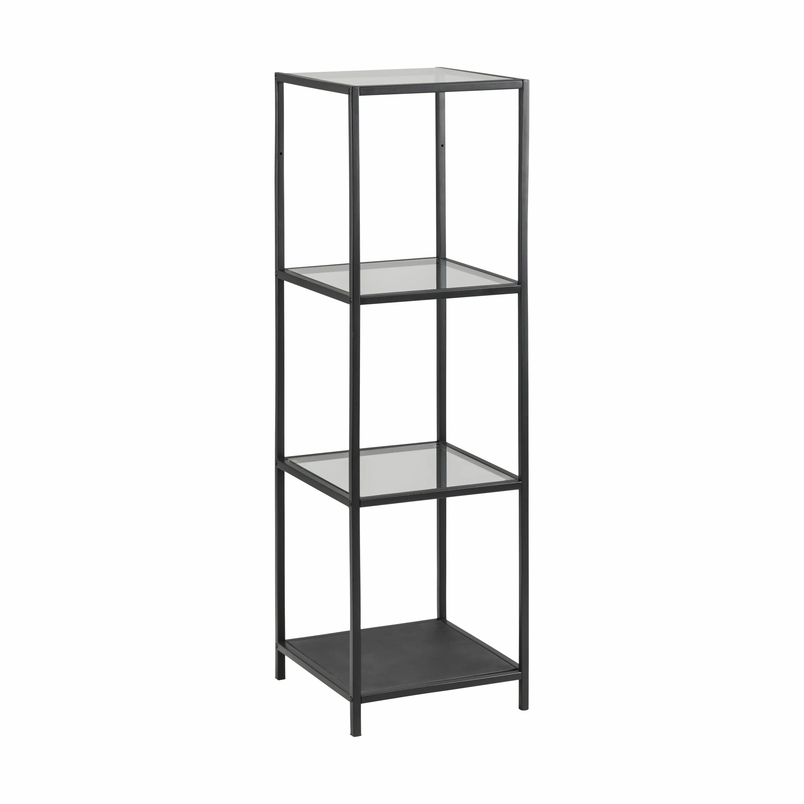 CASA Living Reoler og tilbehør Seaford Reol i klar/sort, 119,5 cm, 1