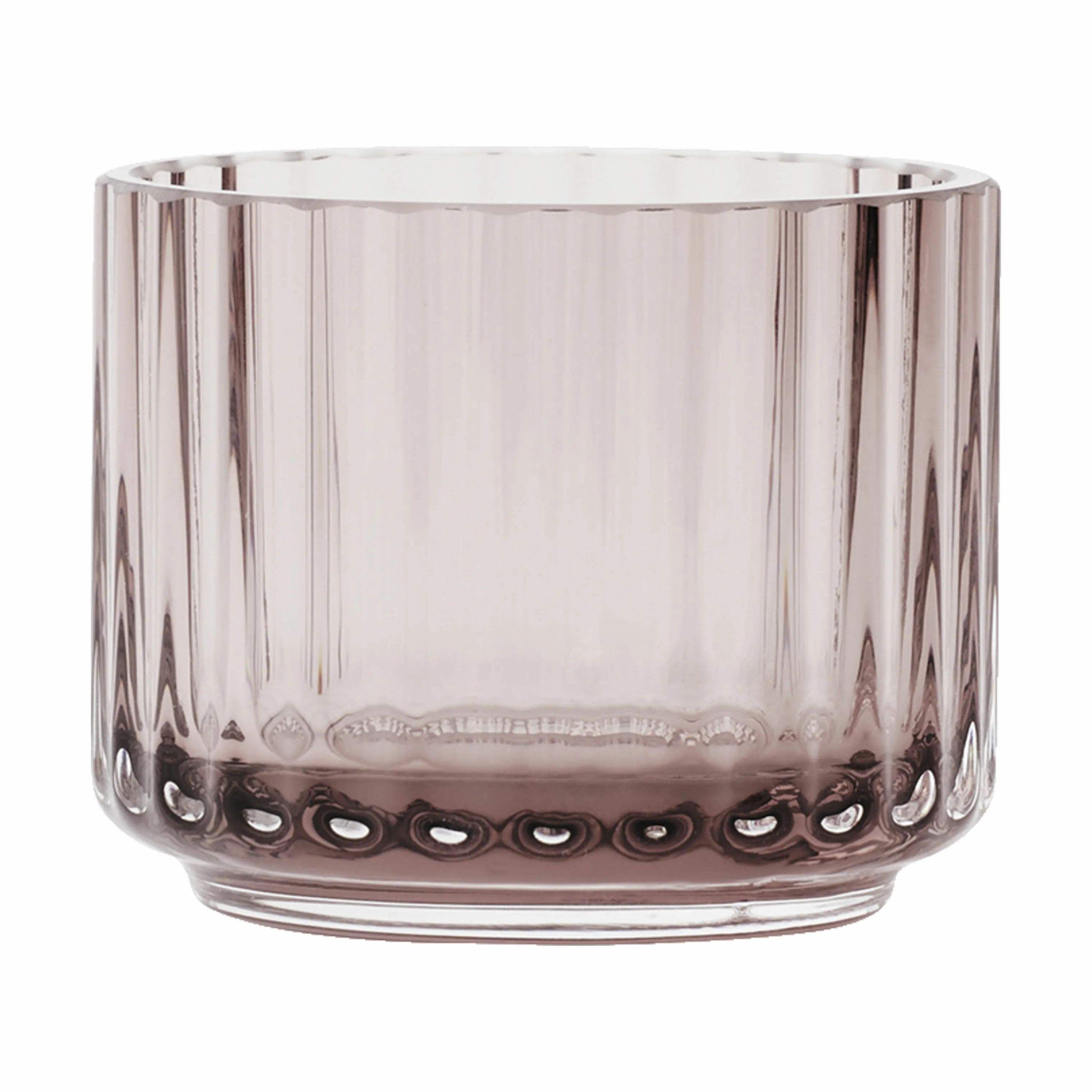 Lyngby Porcelæn Fyrfadsstage Fyrfadsstage i Burgundy, 5,5 cm, 1
