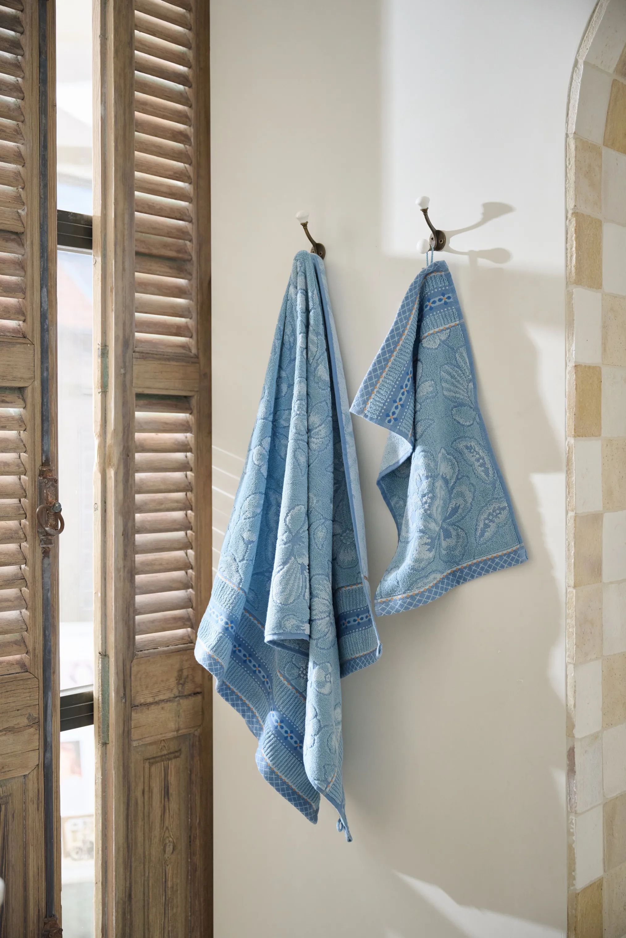 PIP Studio Vaskeklude Jasmin Jacquard Vaskeklud i Light Blue, 3