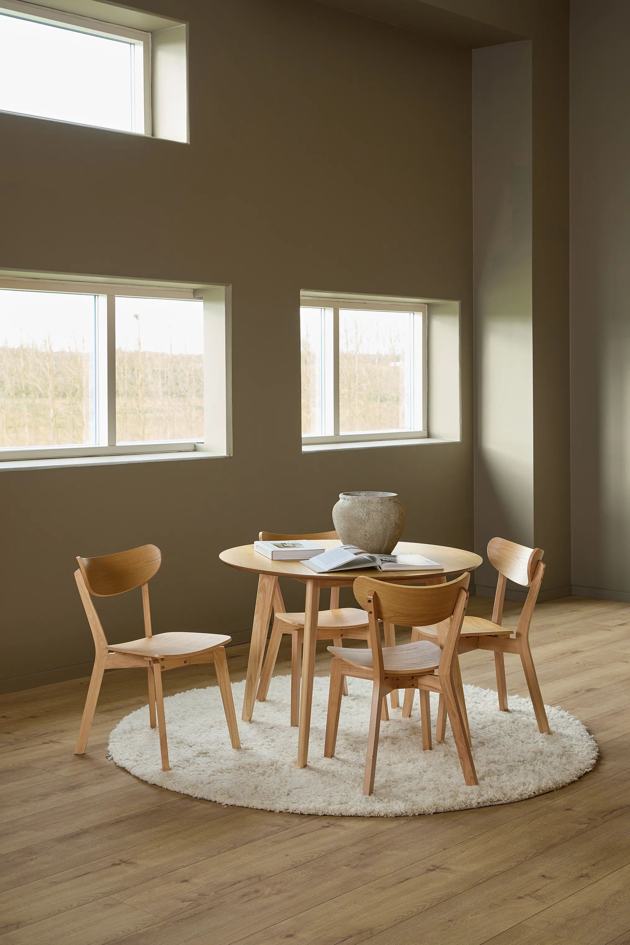 CASA Living Spiseborde Roxby Spisebordssæt - 5 dele i Natur, 3