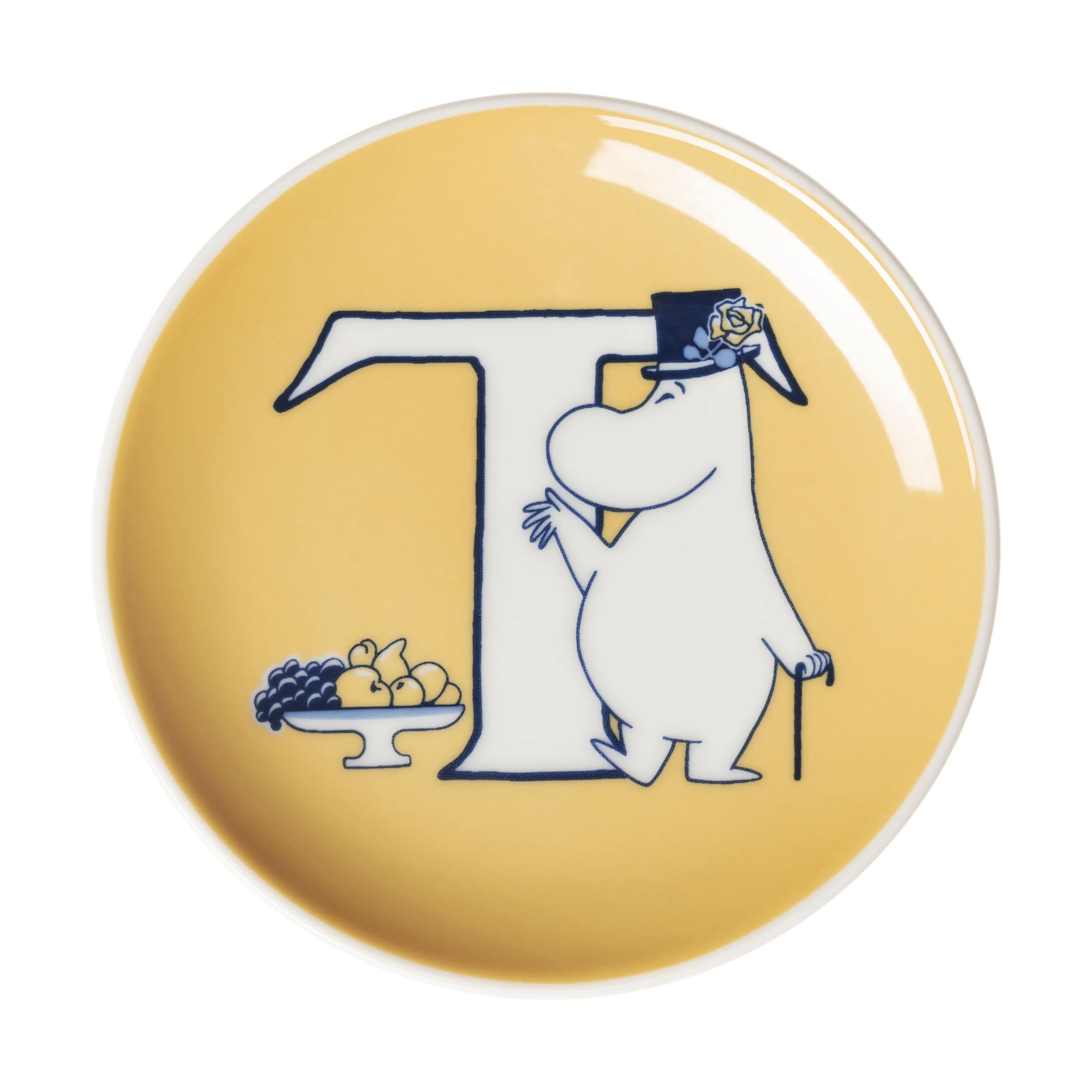 Moomin Arabia Kagetallerkener Arabia Service ABC Tallerken - T i T, 1