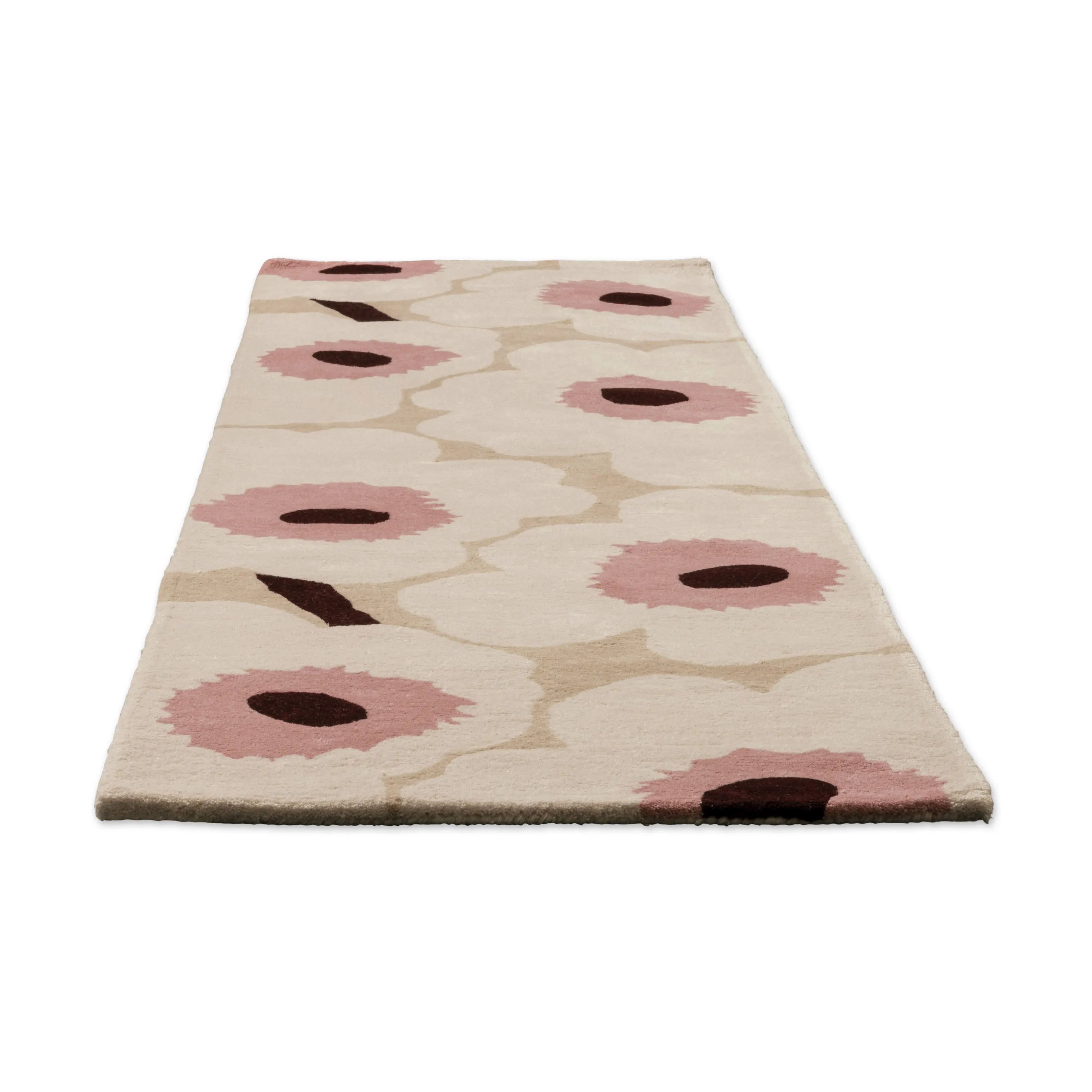 Marimekko by Brink & Campman Gulvtæpper Unikko Tæppeløber i Beige/Lyserød, B70 x L245 cm, 3