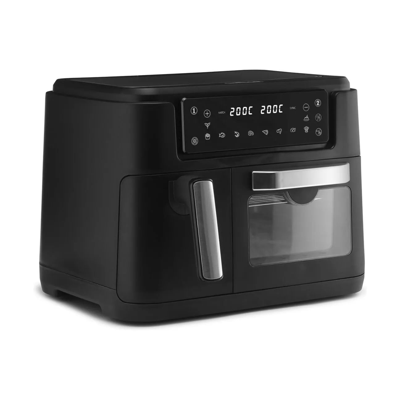 GRILL'N'GO Airfryers Valencia Dobbelt Airfryer i Sort, 3