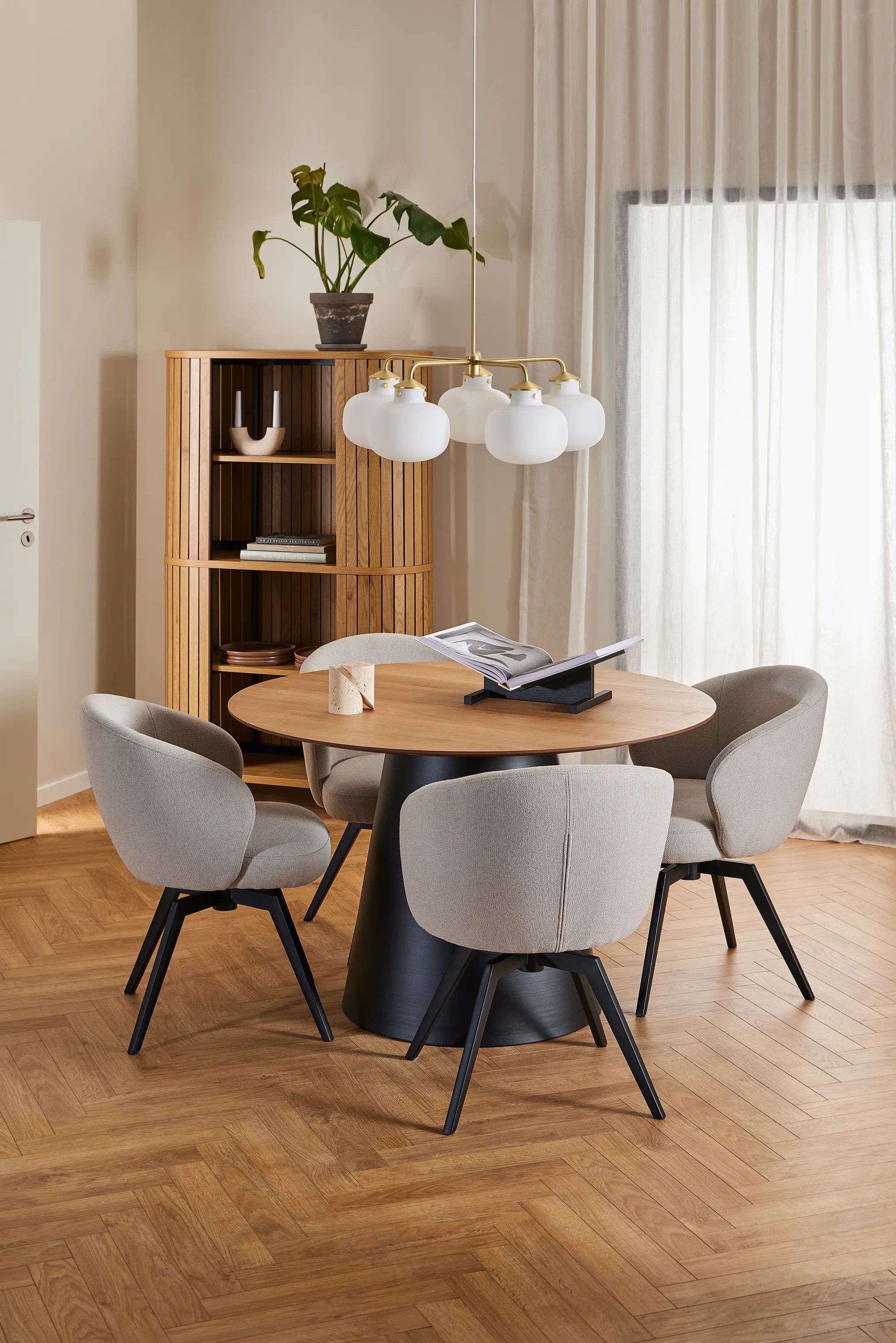 CASA Living Spiseborde Soli Spisebord i Natur/mat sort, 3
