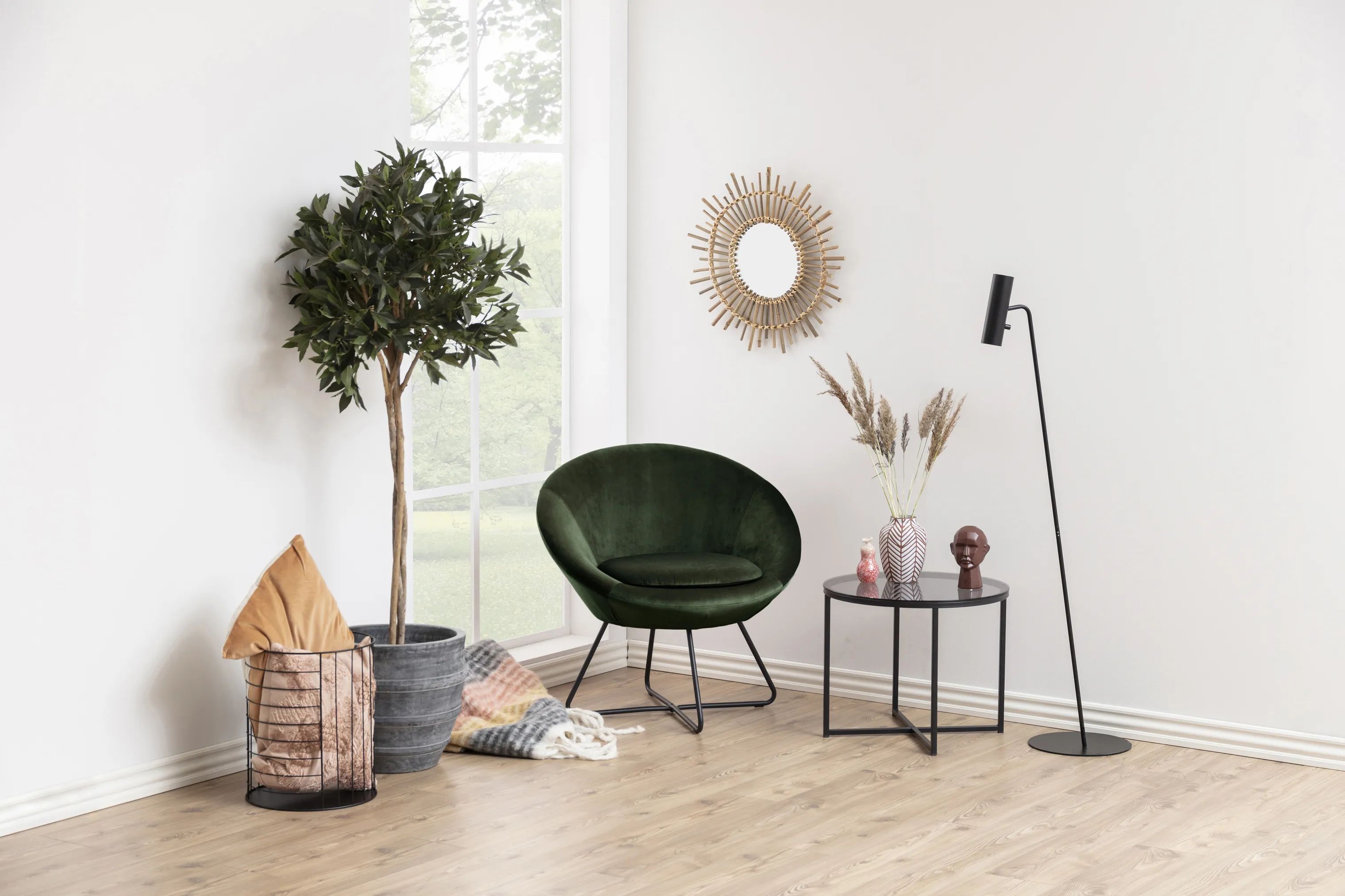 CASA Living Lænestole Center Loungestol i Skovgrøn, 2