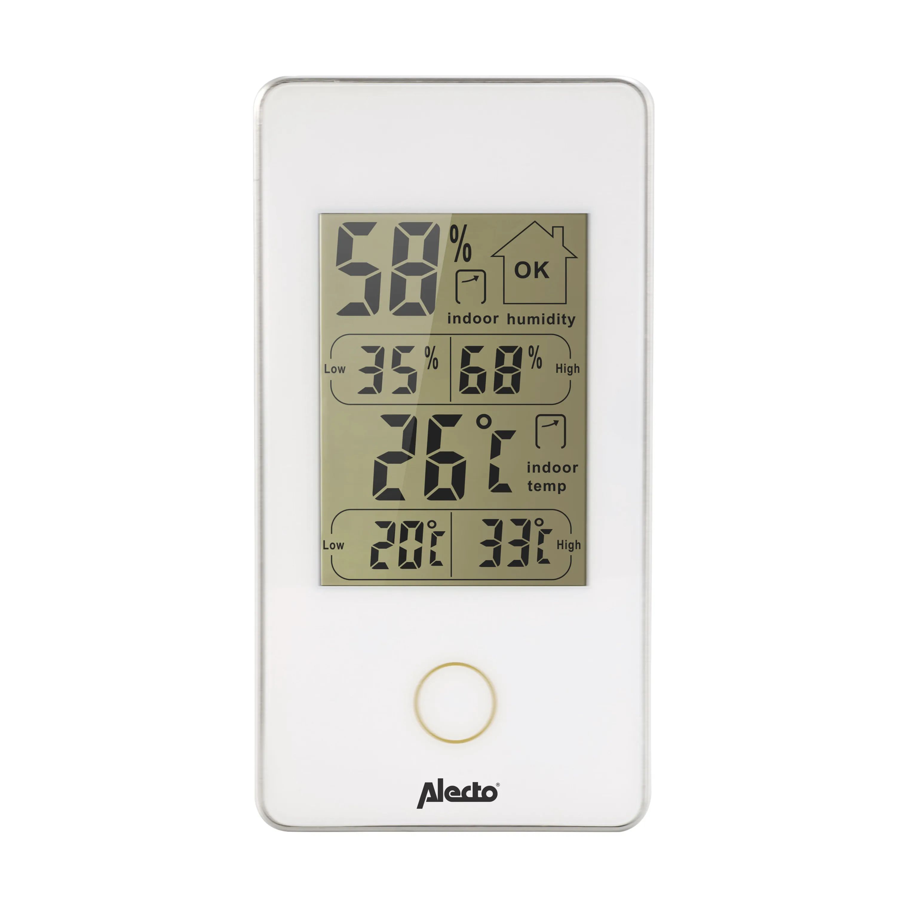 Alecto Home Termometre Termometer WS-75 i hvid, 1