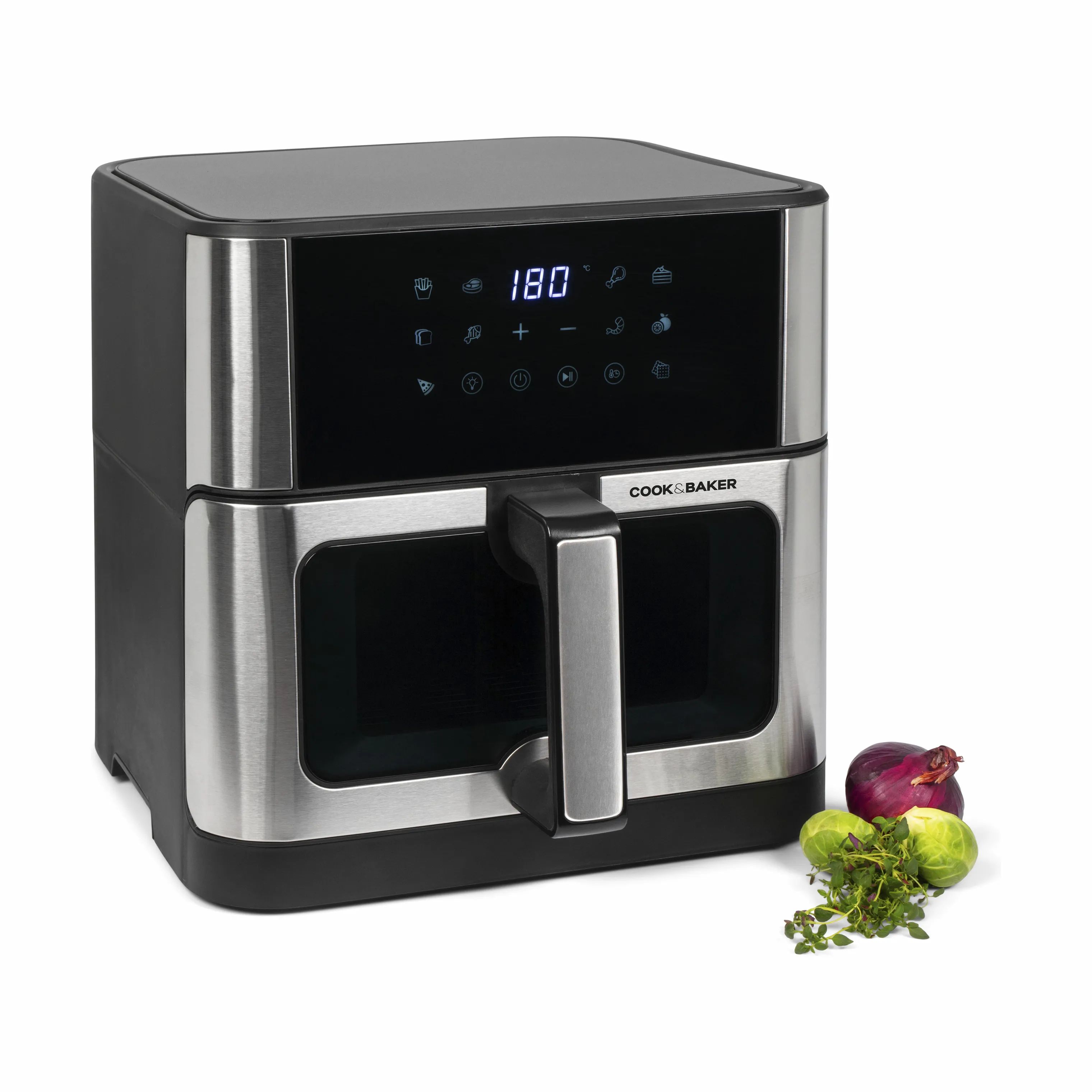 Cook & Baker Airfryers Airfryer i Stål, 4