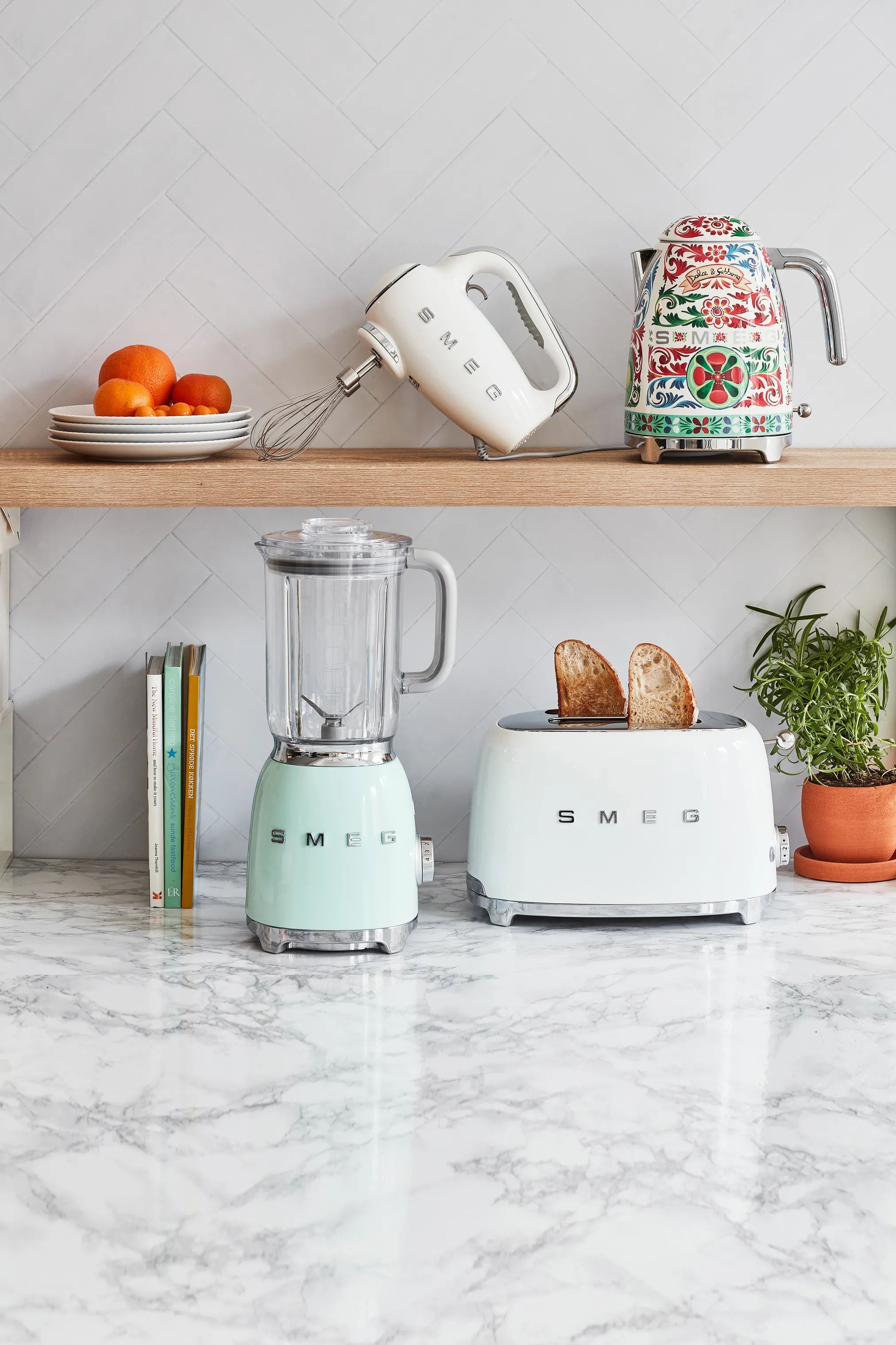 Smeg Brødristere 50's Style Brødrister i Hvid, 2