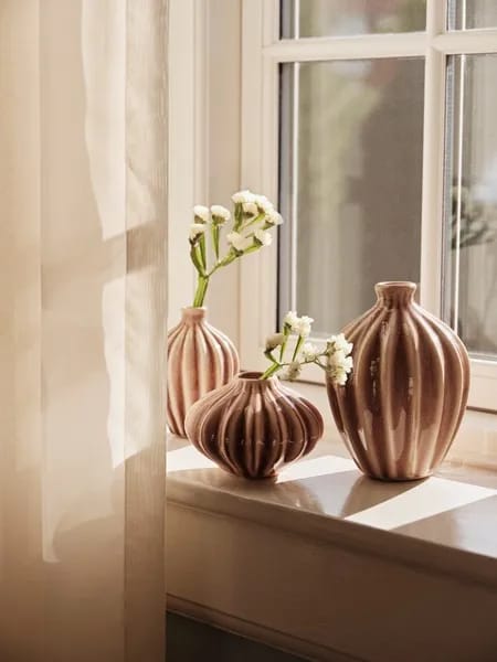 Broste Copenhagen Vaser Amalie Vase - 3 stk. i Rosa, 2