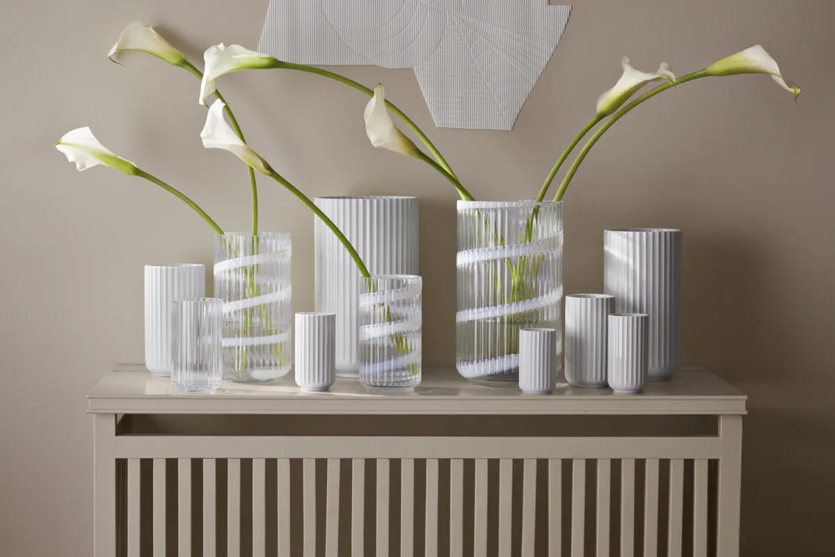 Lyngby Porcelæn Vaser Lyngby Vase Swirl i 15,5 cm, 3