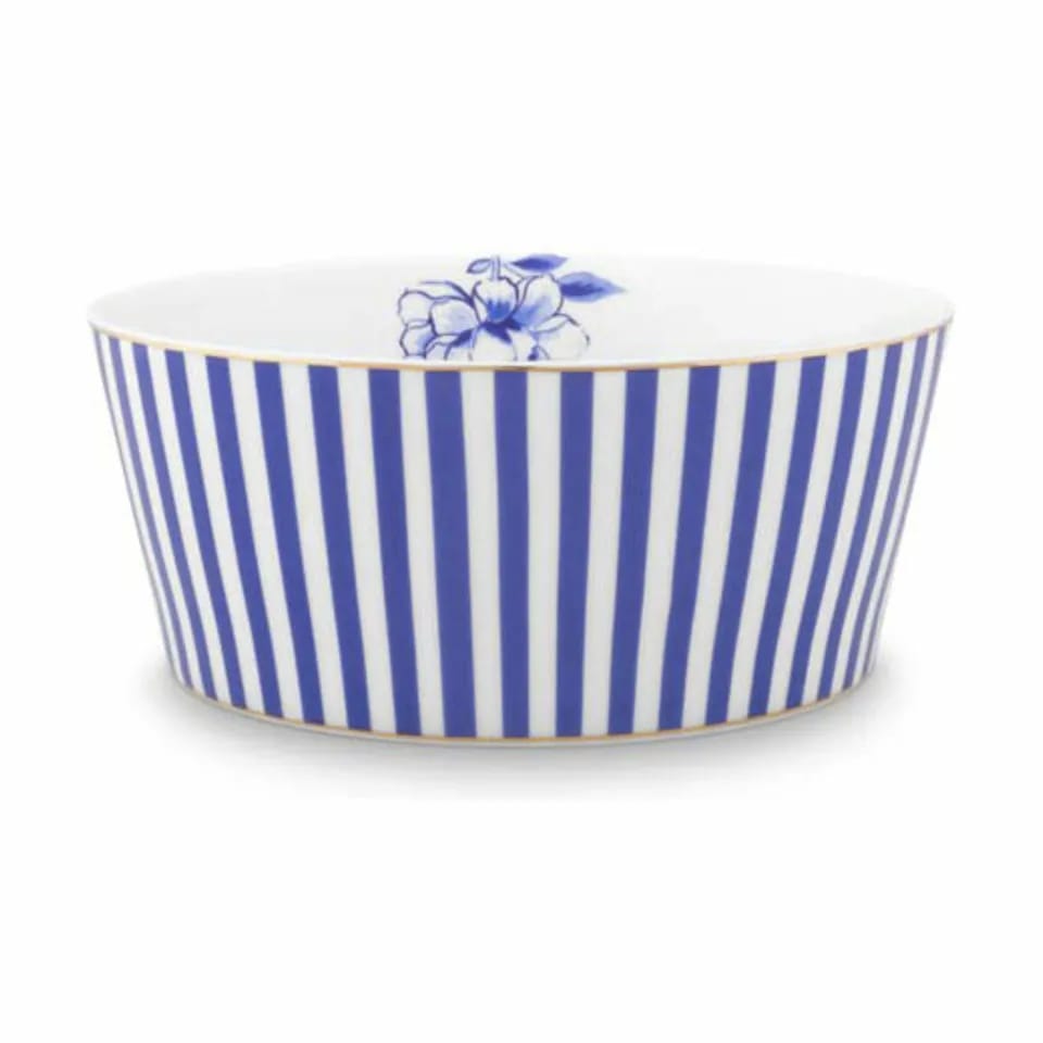 PIP Studio Skåle Royal Stripes Skål i Blue / White, 14,7 cm, 1