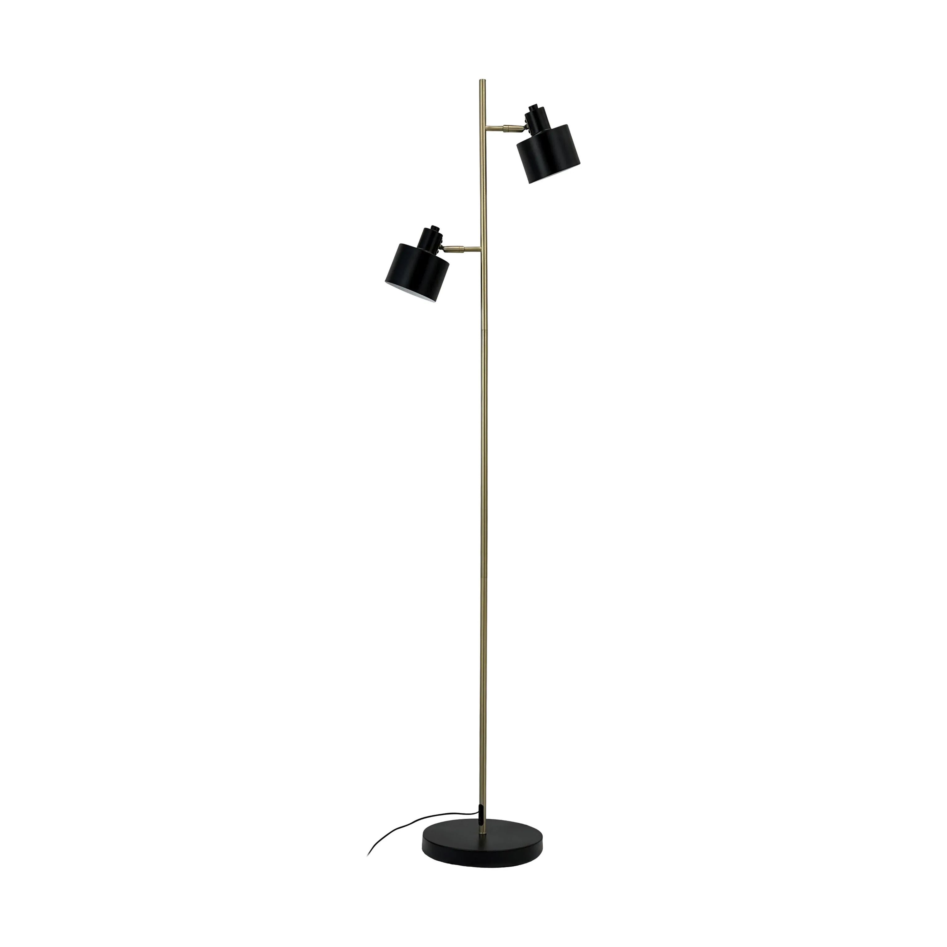 Dyberg Larsen Gulvlamper Ocean Gulvlampe i Sort/ Messing, 1