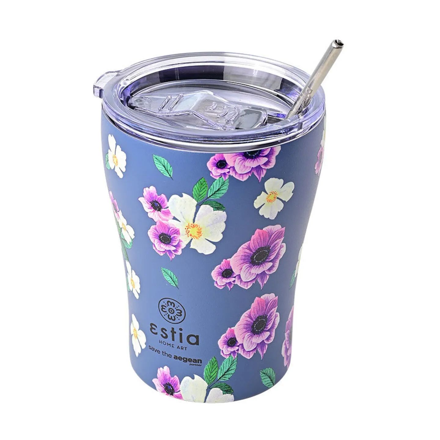 Estia Home To go kopper Save The Aegean Termokop i Garden blue, 1