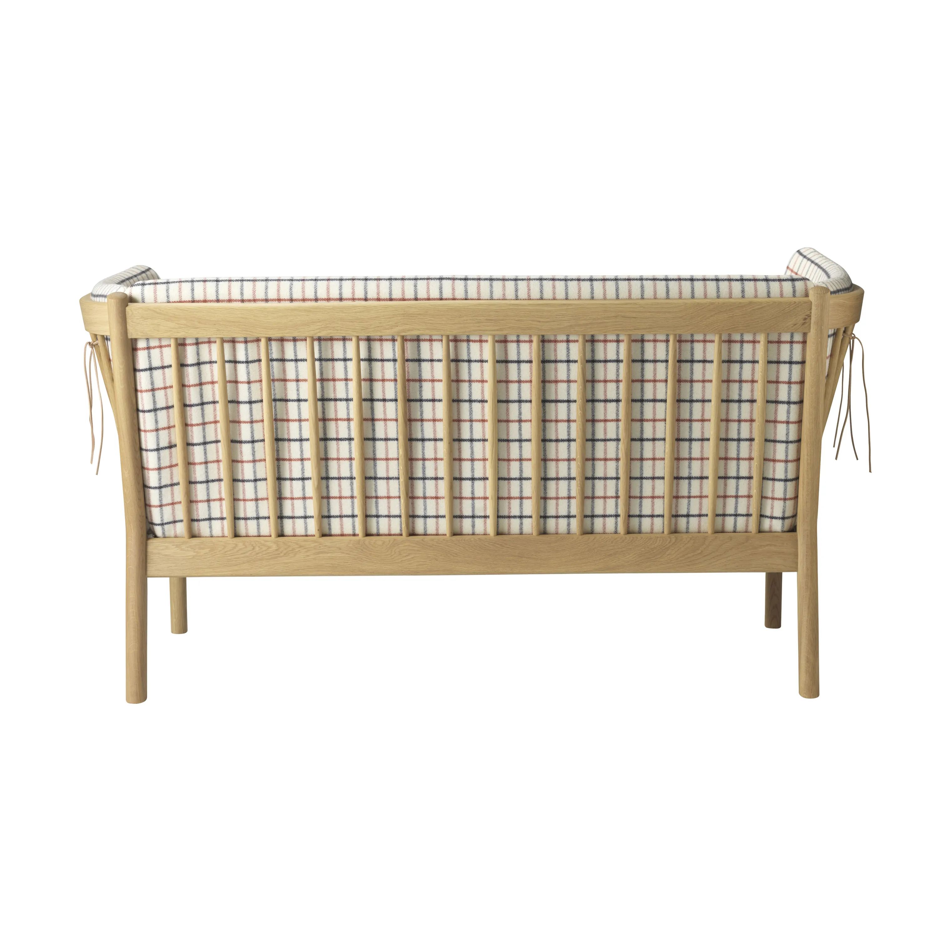 FDB Møbler Sofaer J148 Sofa i Rød ternet, 3