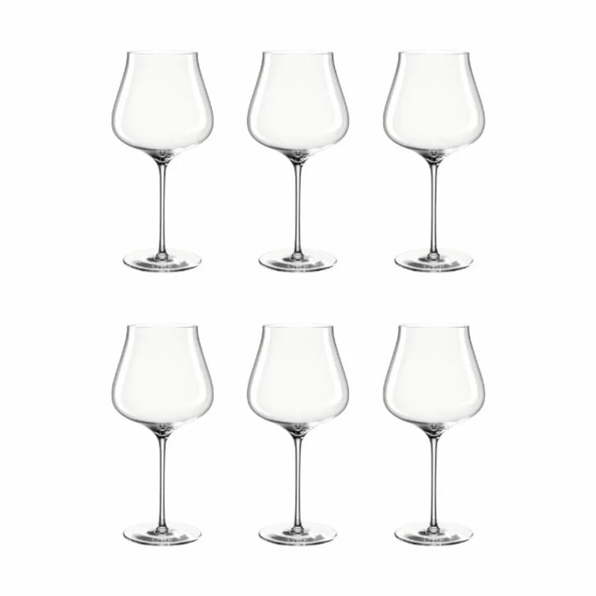 Leonardo Rødvinsglas BRUNELLI Bourgogneglas - 6 stk. i Klar, 1