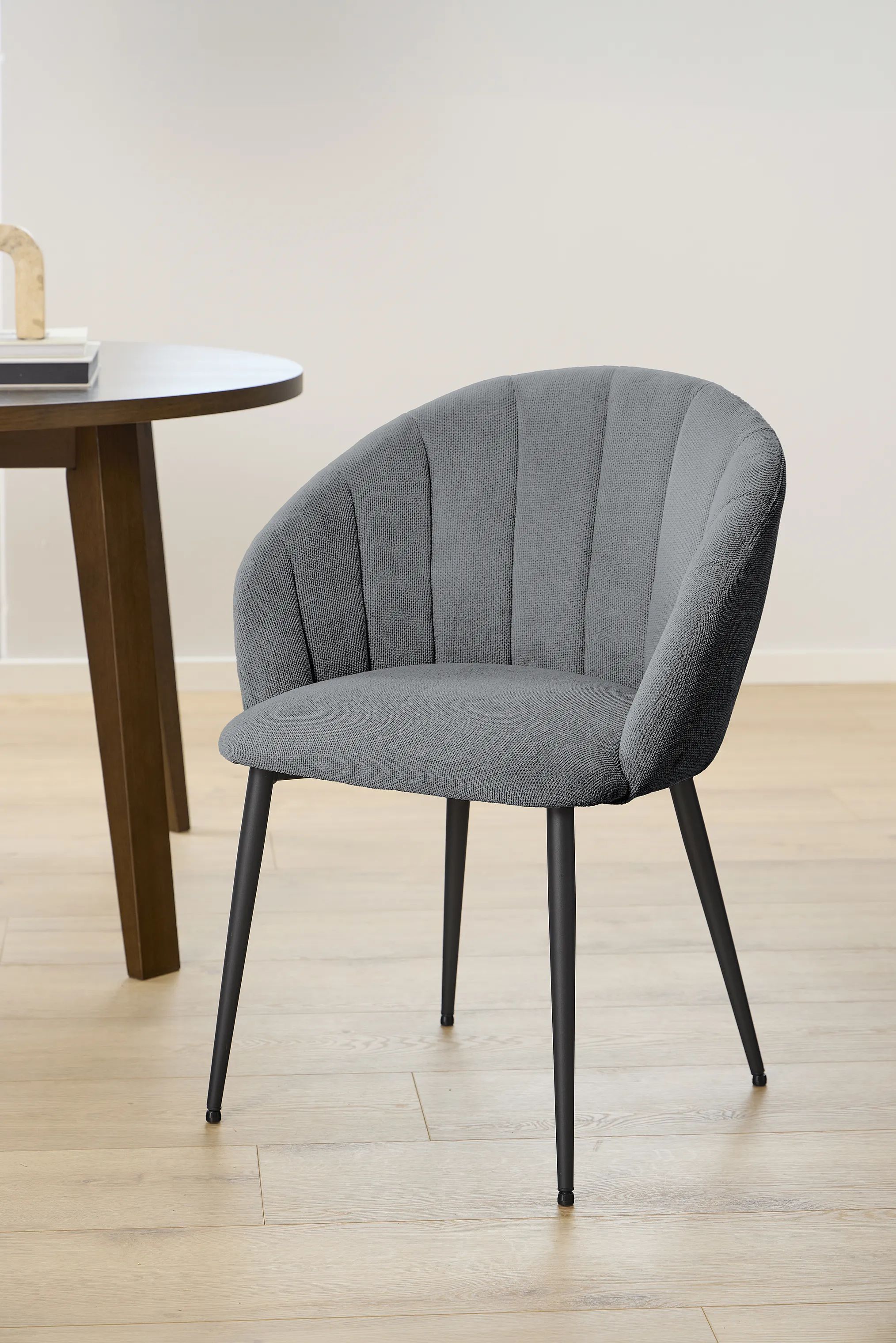 CASA Living Spisebordsstole Daniella Spisebordsstol i Antracit/mat sort, 2